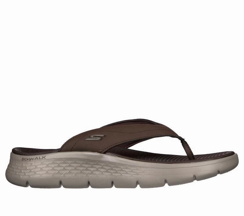 Men's Relaxed Fit Skechers 229202 Go Walk Flex Vallejo Sandals Slide Sandals Heels
