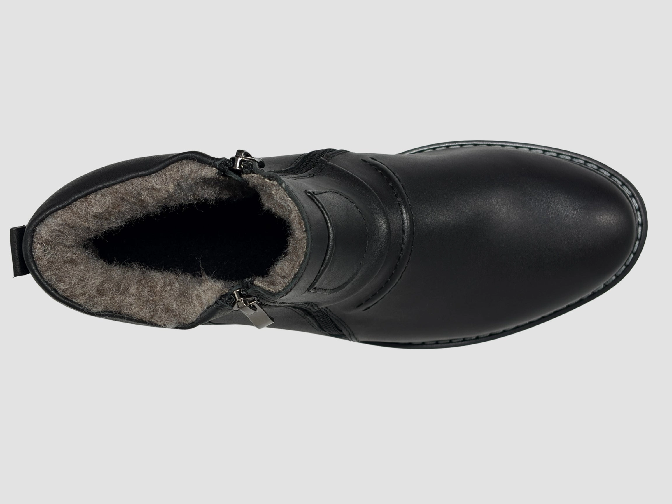 Cutter Toe Boots Men's Viktor Leather Boots - Black