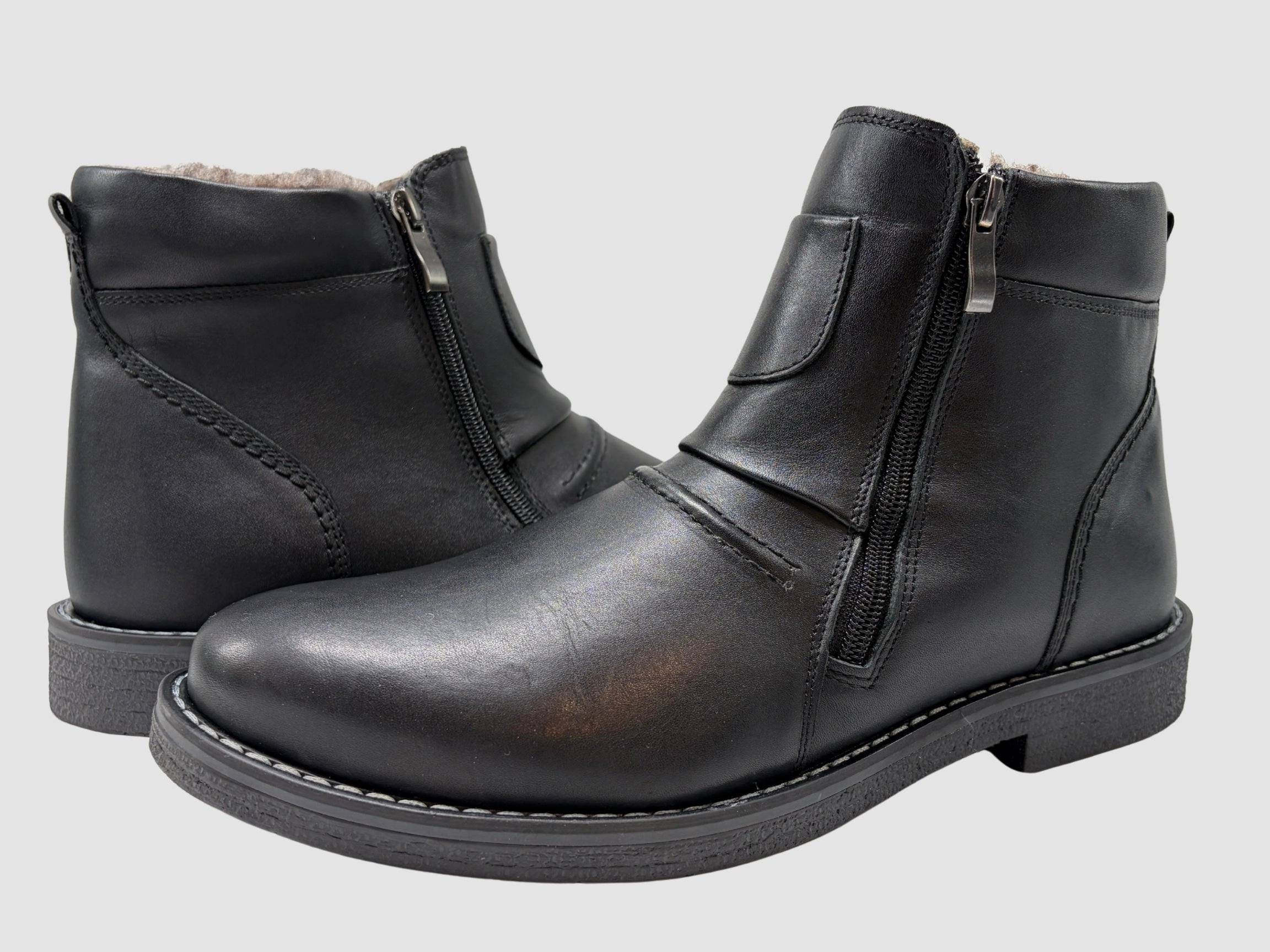 Men's Viktor Leather Boots - Black Wing Pecos Boots