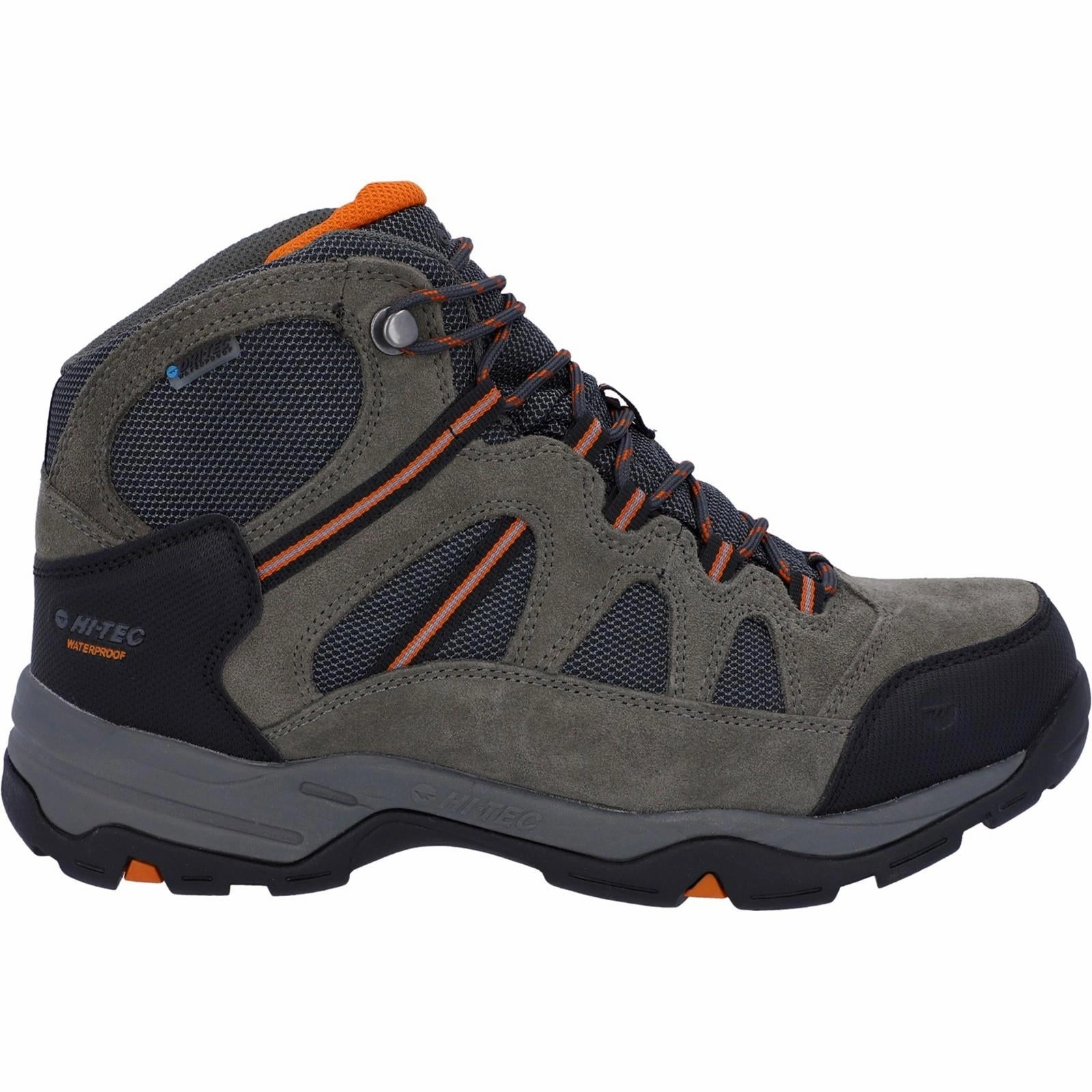 Men's Wide Fit Hi-Tec Bandera II Hiking Boots - Charcoal/Graphite G By Guess Boots