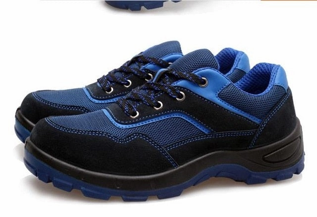 Men Work Safety Shoes Steel Toe Warm Breathable Men's Casual Boots Puncture Proof Labor Insurance Shoes Large Size Male Shoes Texas Steer Boots