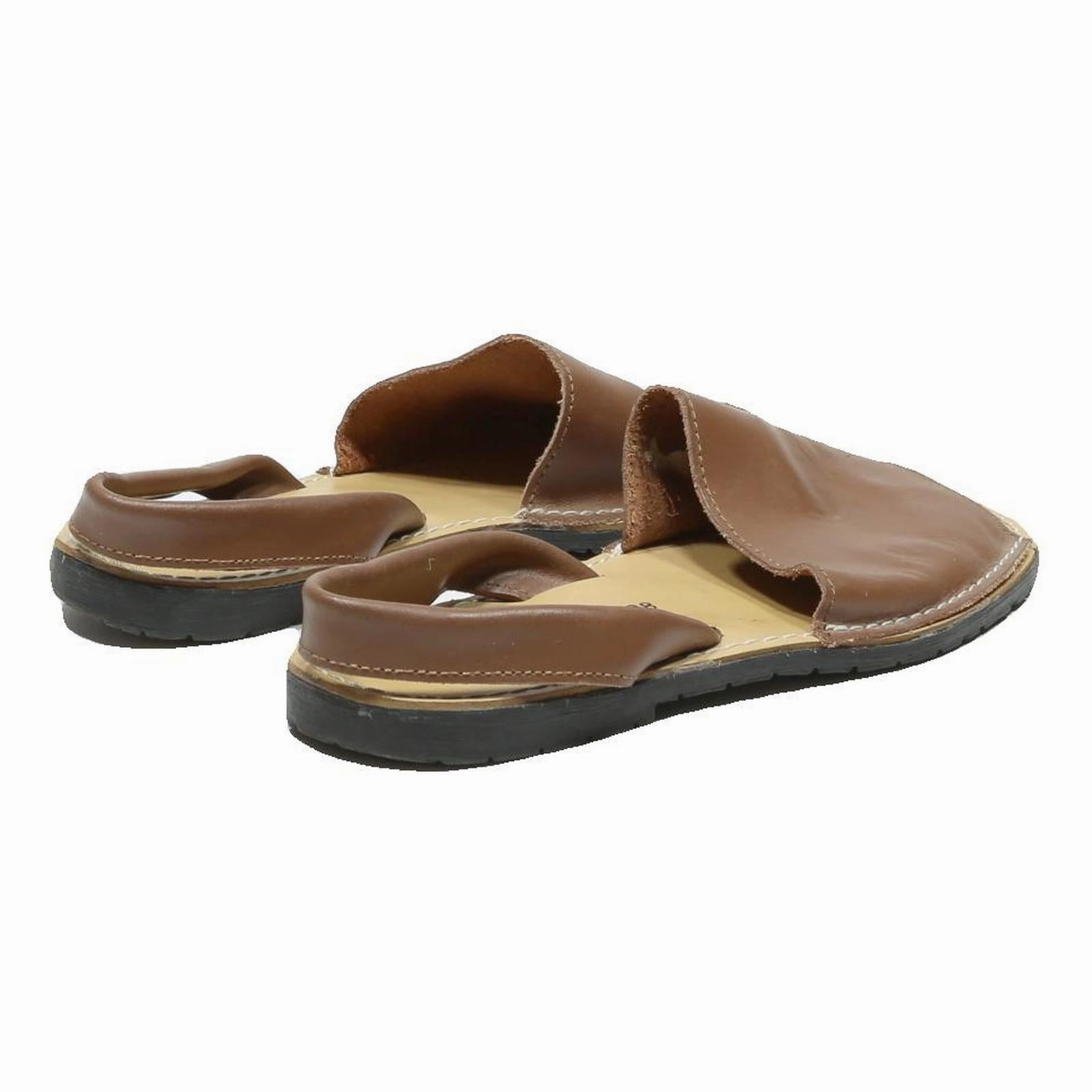 MENORQUINA BOMER Womens Leather Slingback Sandals Brown UK 5 Casual Summer Mayari Sandals