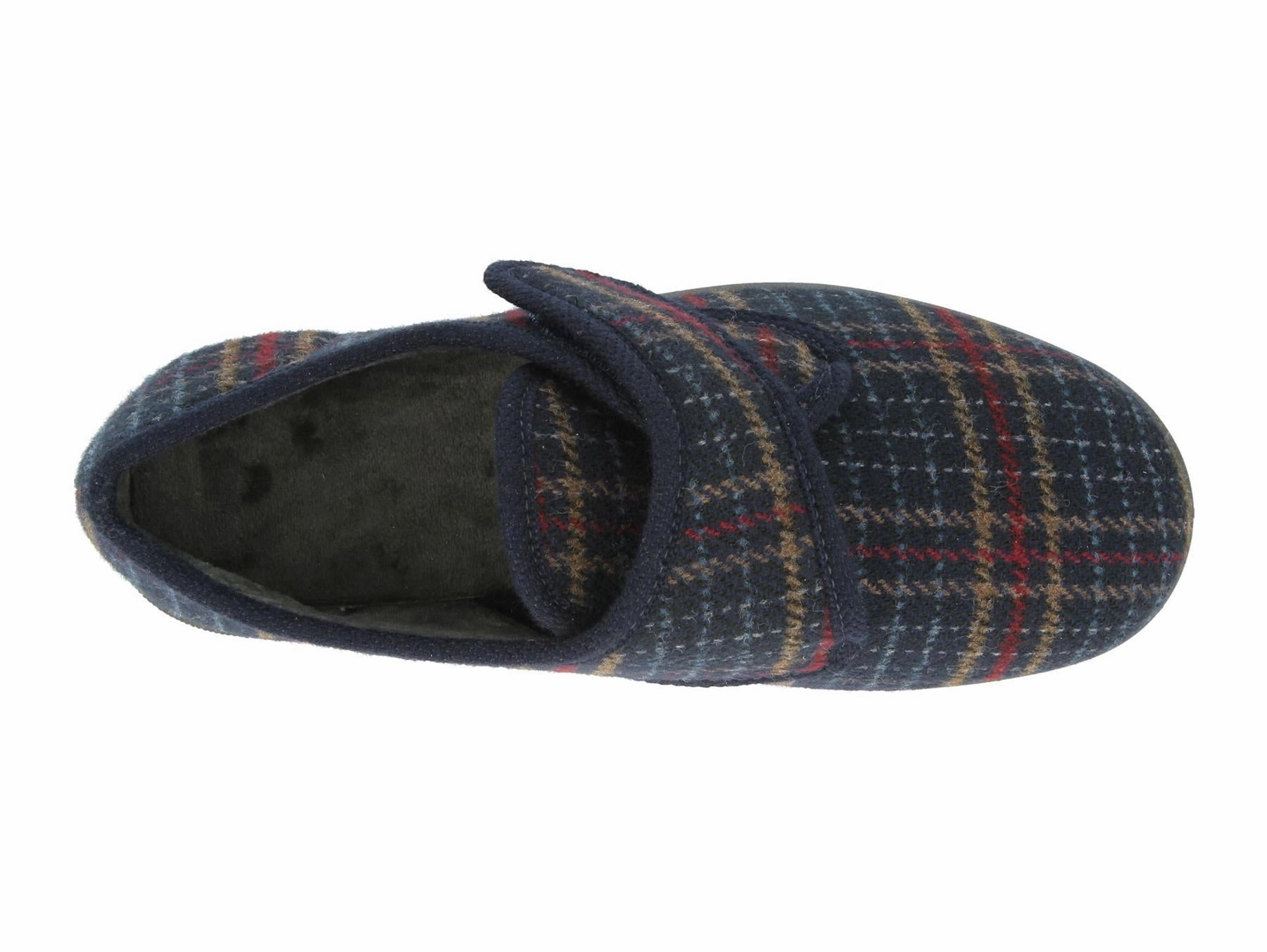 Mens Wide Fit DB Tartan Slippers Slippers For Outdoor