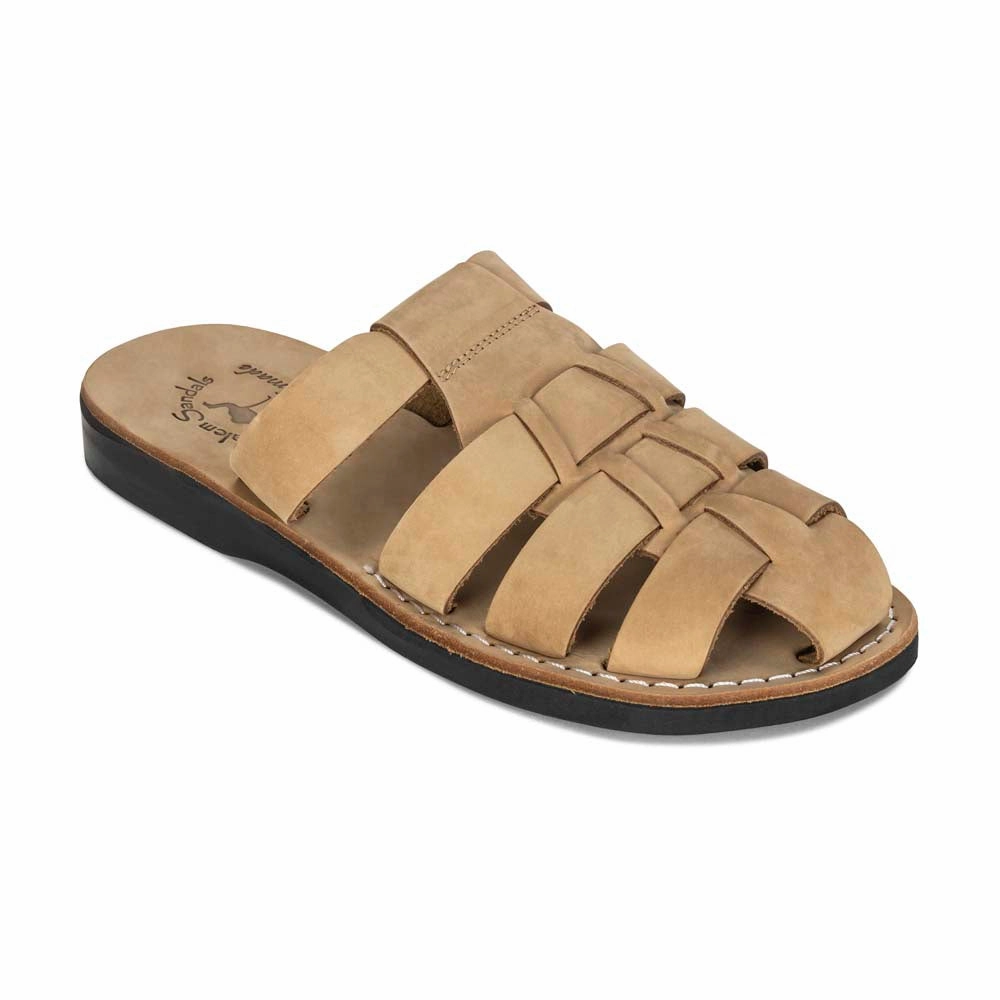 Michael Slide - Leather Pacific Slide Sandal | Yellow Nubuck Sandals By Columbia