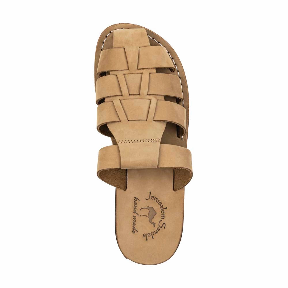Sandals Aldo Michael Slide - Leather Pacific Slide Sandal | Yellow Nubuck