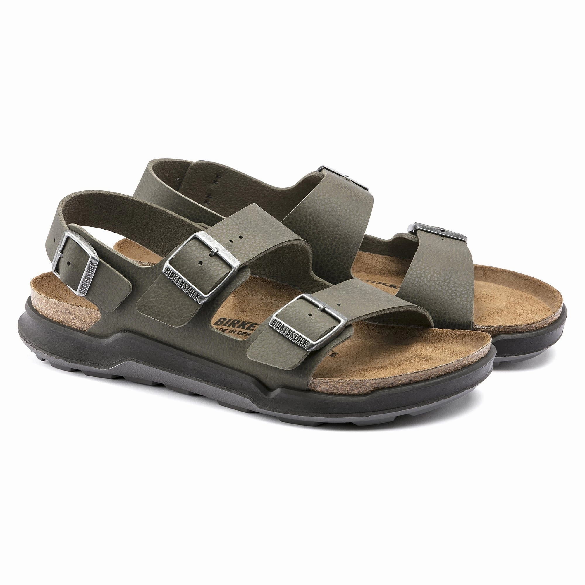 Extra Wide Sandals For Swollen Feet Milano Men Birko-Flor