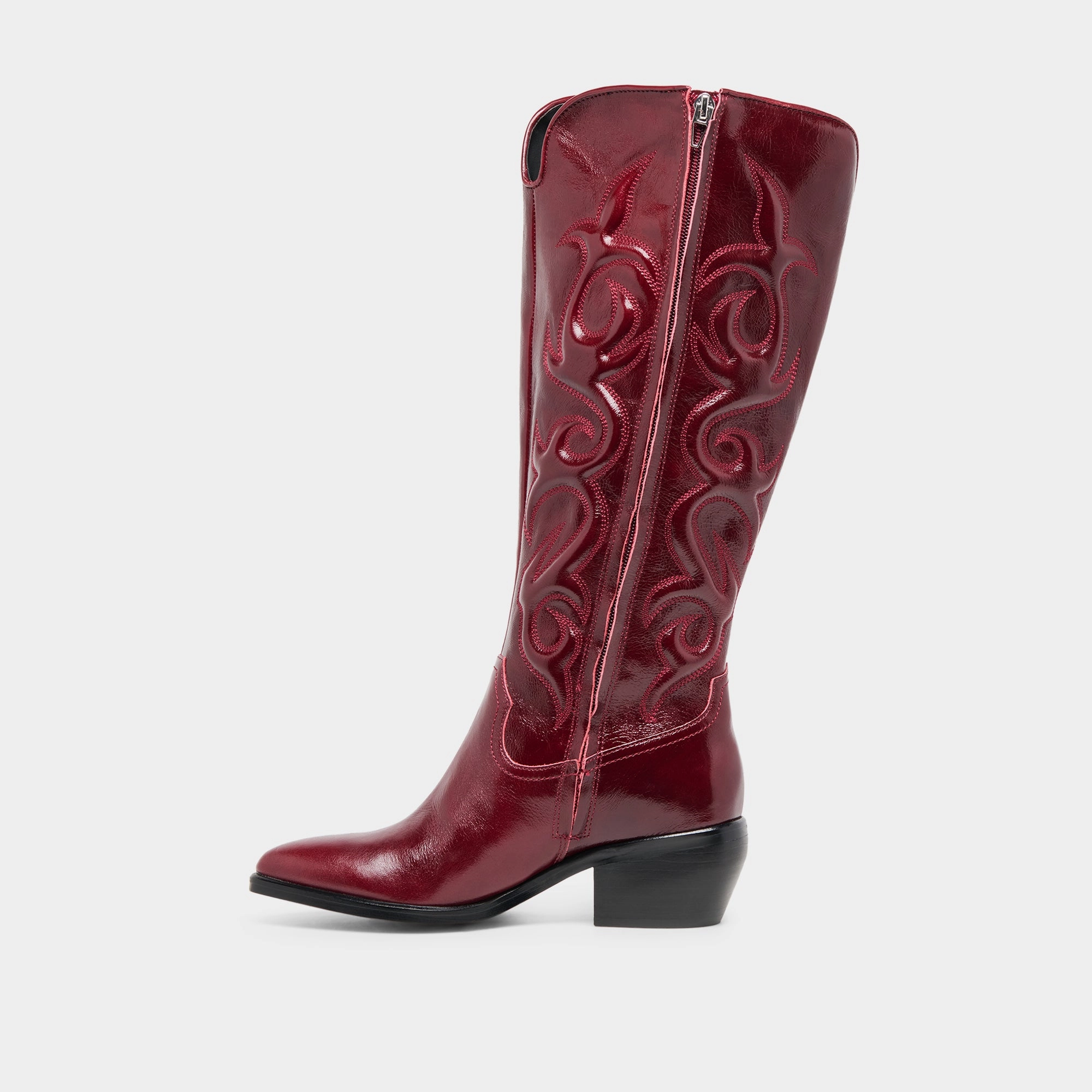 MIRLA WIDE CALF BOOTS OXBLOOD LEATHER Linesman Boots