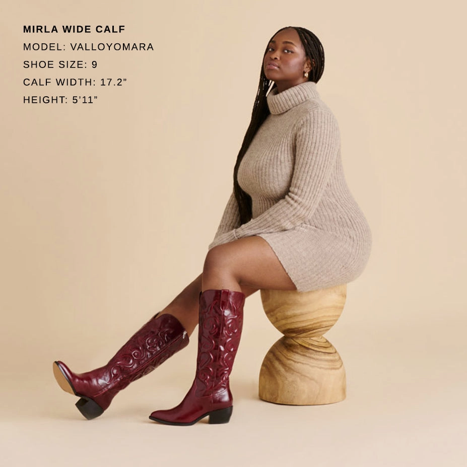 Sand In My Boots Lyrics MIRLA WIDE CALF BOOTS OXBLOOD LEATHER