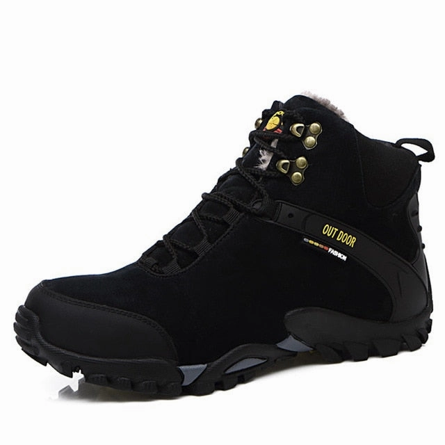 Slip Resistant Work Boots MIXIDELAI New Couple Unisex Boot Men Boots fashion Quality Winter Snow Plush Ankle Boots For Men's Warm Boots Ankle Work Shoes