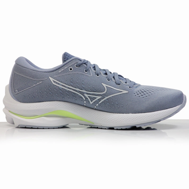 Mizuno Wave Rider 25 Women's Running Shoe - Heather/White/Neo Lime Speedcross 4 Gore-tex Trail Running Shoes