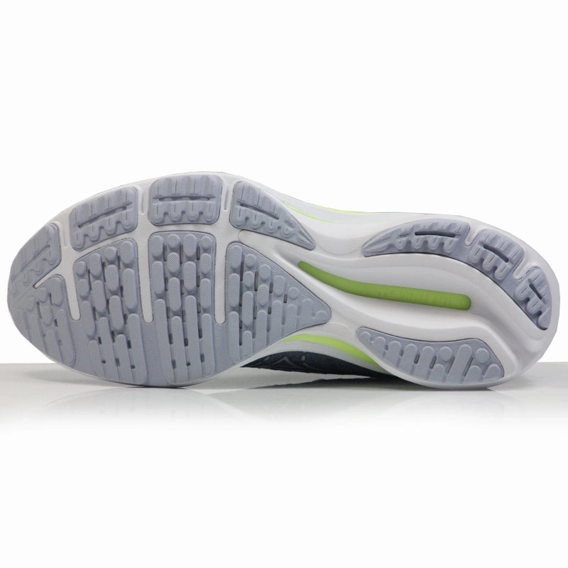 Trail Runners Vs Shoes Mizuno Wave Rider 25 Women's Running Shoe - Heather/White/Neo Lime