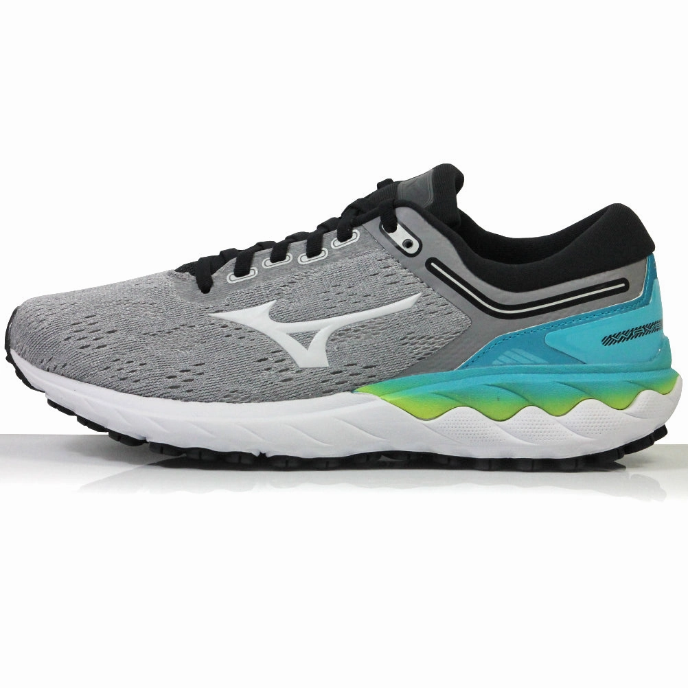 5 Finger Running Shoes Mizuno Wave Skyrise Women's Running Shoe - Frost Gray/White Sand/Scuba Blue
