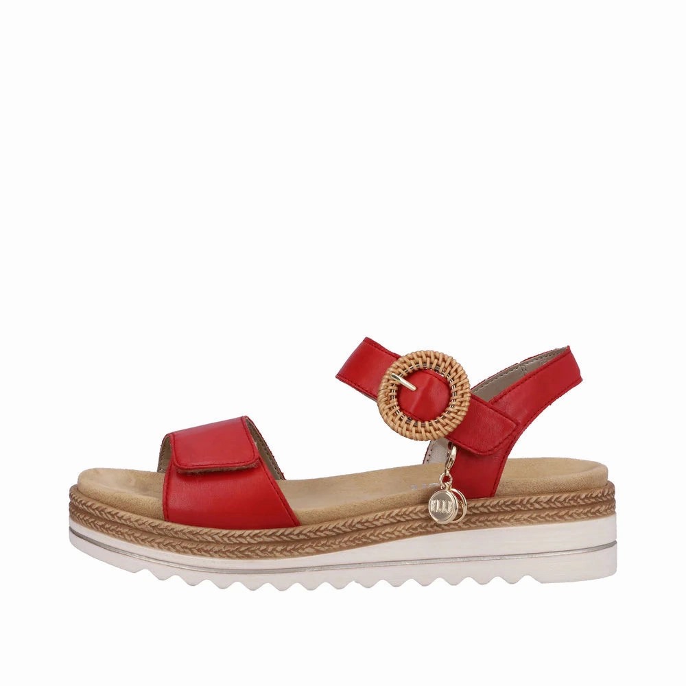 Cliffs Sandals D0Q52-33 Red Velcro