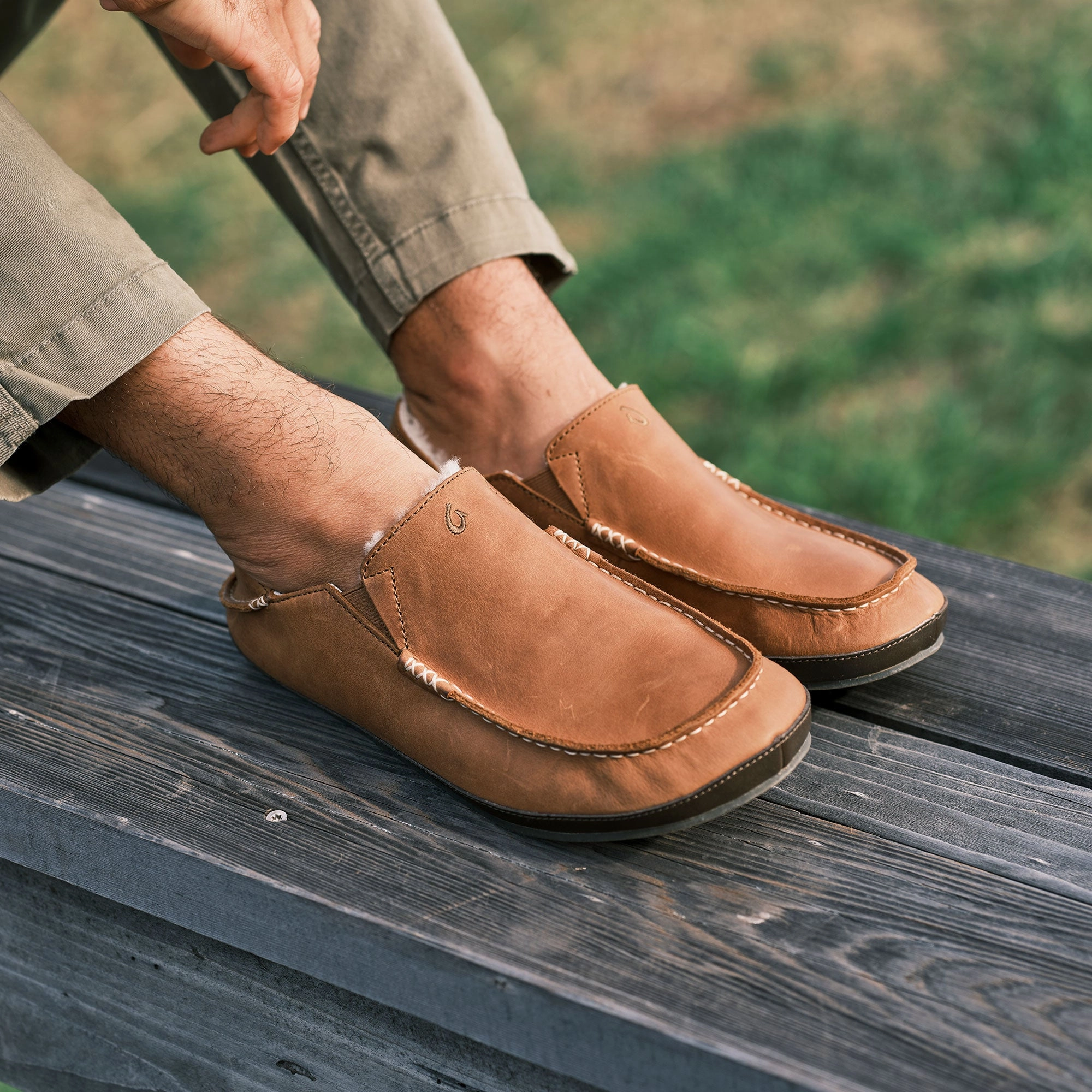 Molo Slipper - Toffee / Dark Wood Velvet House Slippers