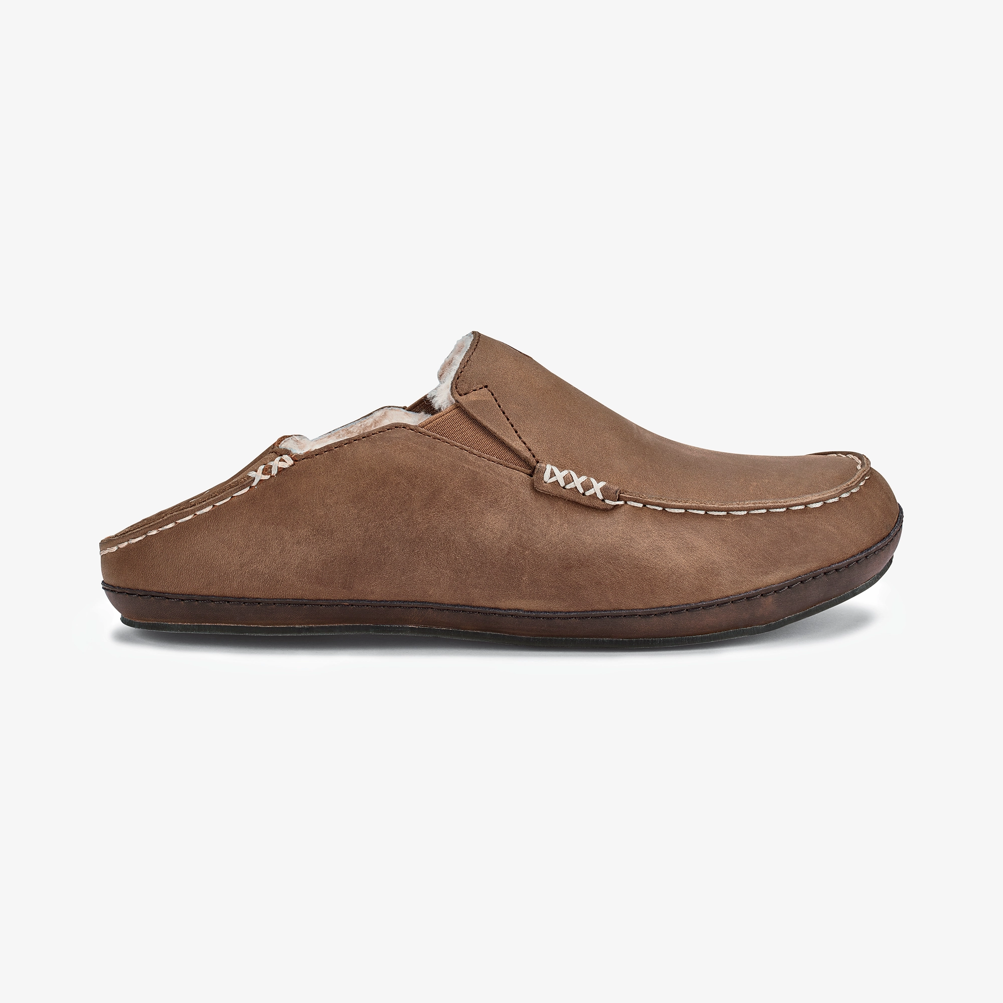 Molo Slipper - Toffee / Dark Wood Comfortable House Slippers