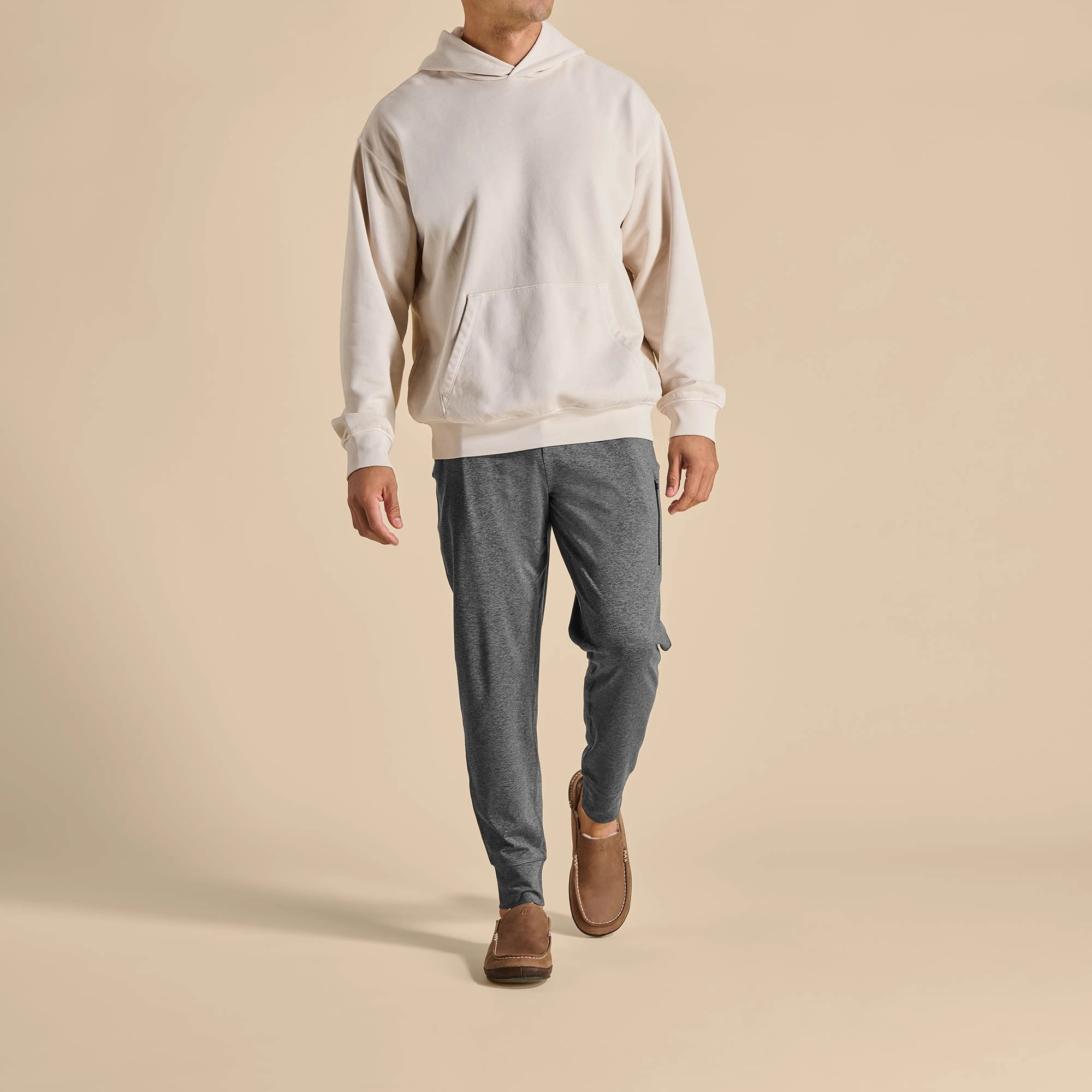 Big House Slippers Molo Slipper - Toffee / Dark Wood