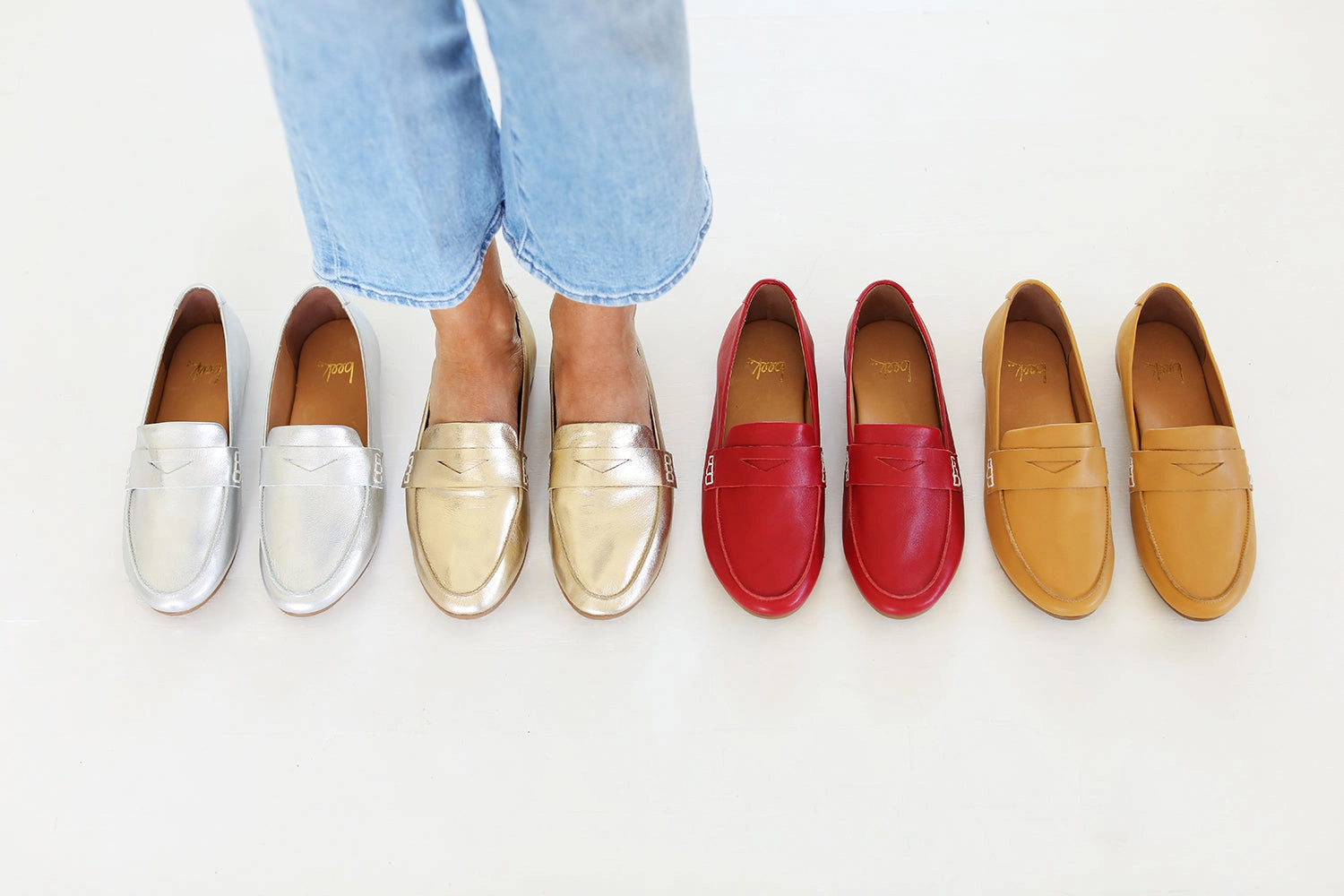 Loafers Wide Width MOORHEN - Gold