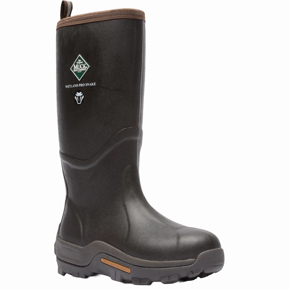 Goth Boots Muck Men's Wetland Pro Brown Waterproof Snake Boots