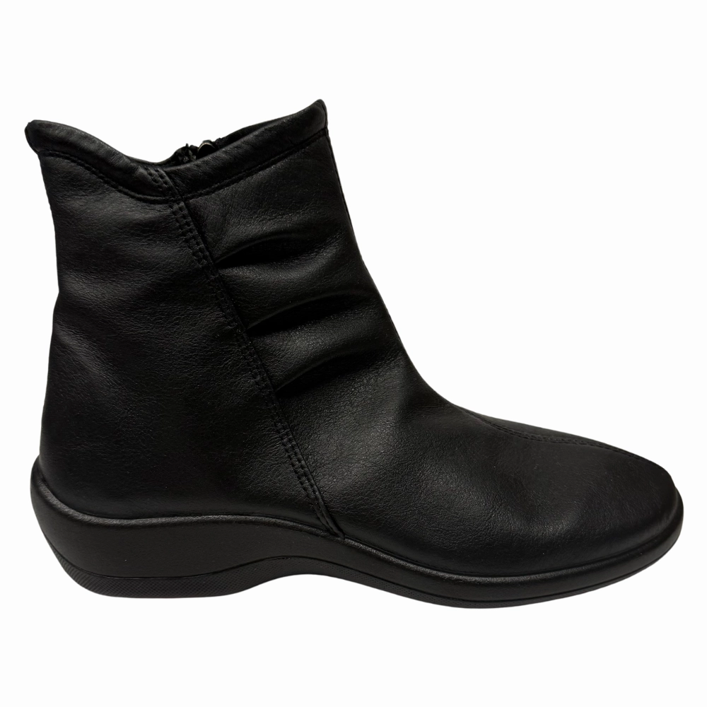 Arcopedico Paluma Black Leather Boot (Women's) Leather Slouch Boots