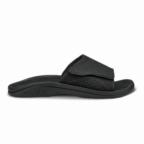 Sandals Tie Up Nalu Slide - Black