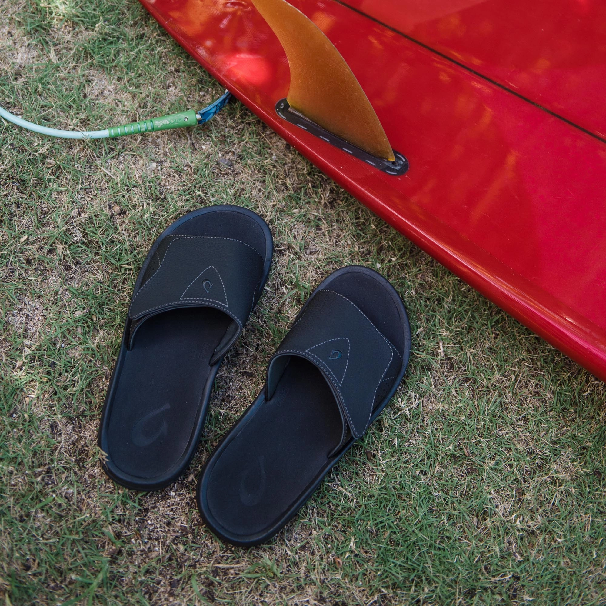 Nalu Slide - Black Made In America Sandals
