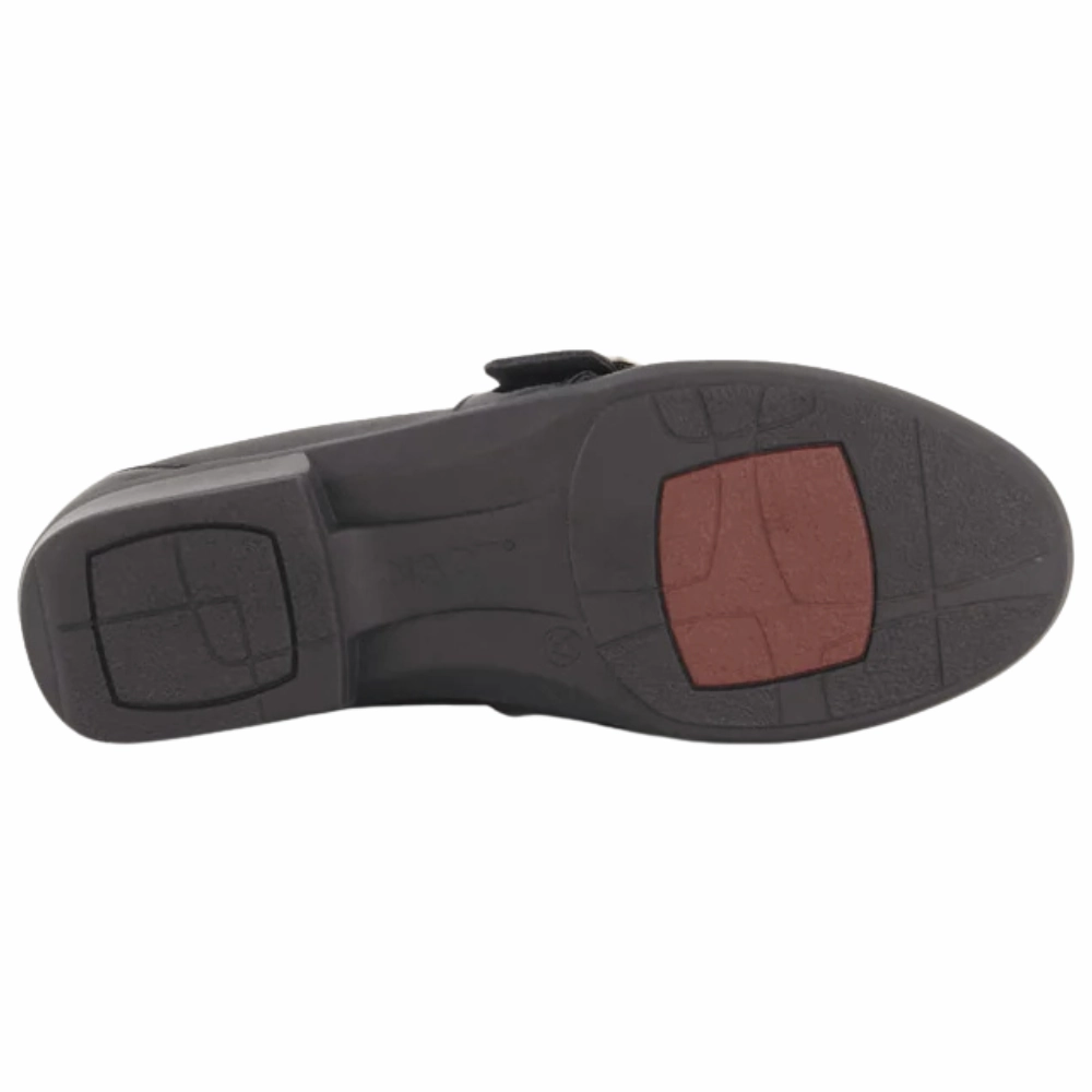 Soft Style Shoes Flats Naot Viscol Jet Black Leather/Black Crinkle Patent Leather Shoe (Women's)