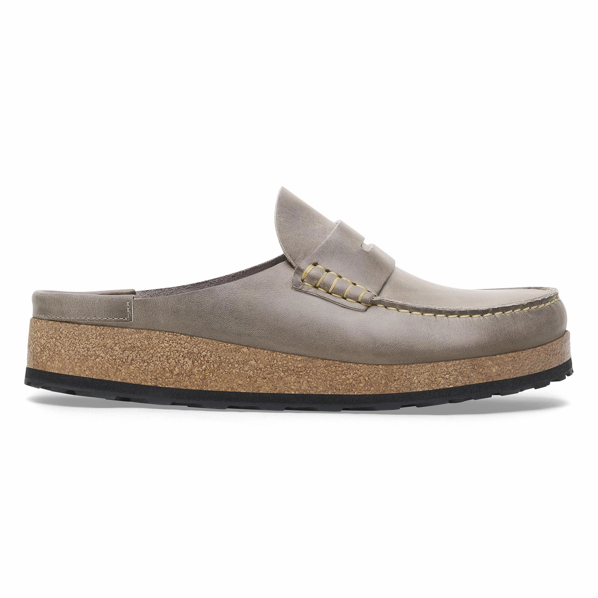 Dress Mule Sandals Naples Natural Leather Oiled