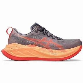 Men's Asics Superblast 2, Greyish Purple/Coral Reef, 7 D Medium Best Cushioned Asics Running Shoes