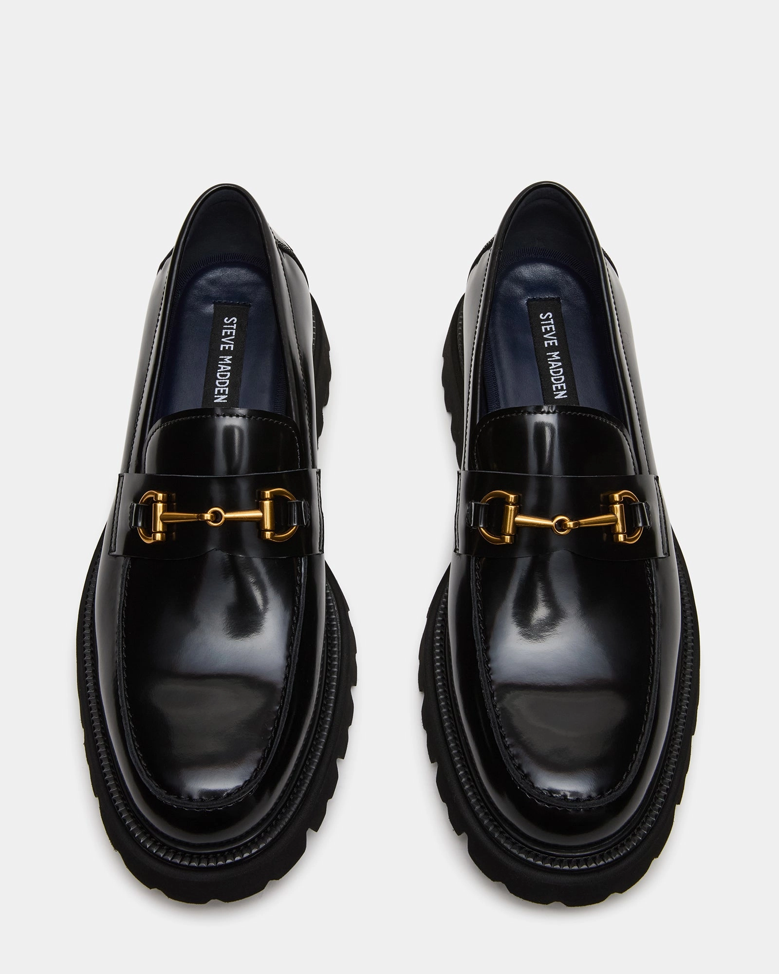 Shiny Leather Loafers NAXOS BLACK LEATHER