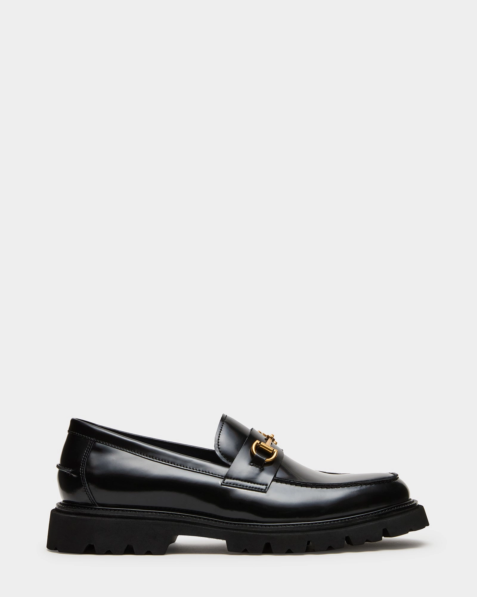 NAXOS BLACK LEATHER Pink Gucci Loafers