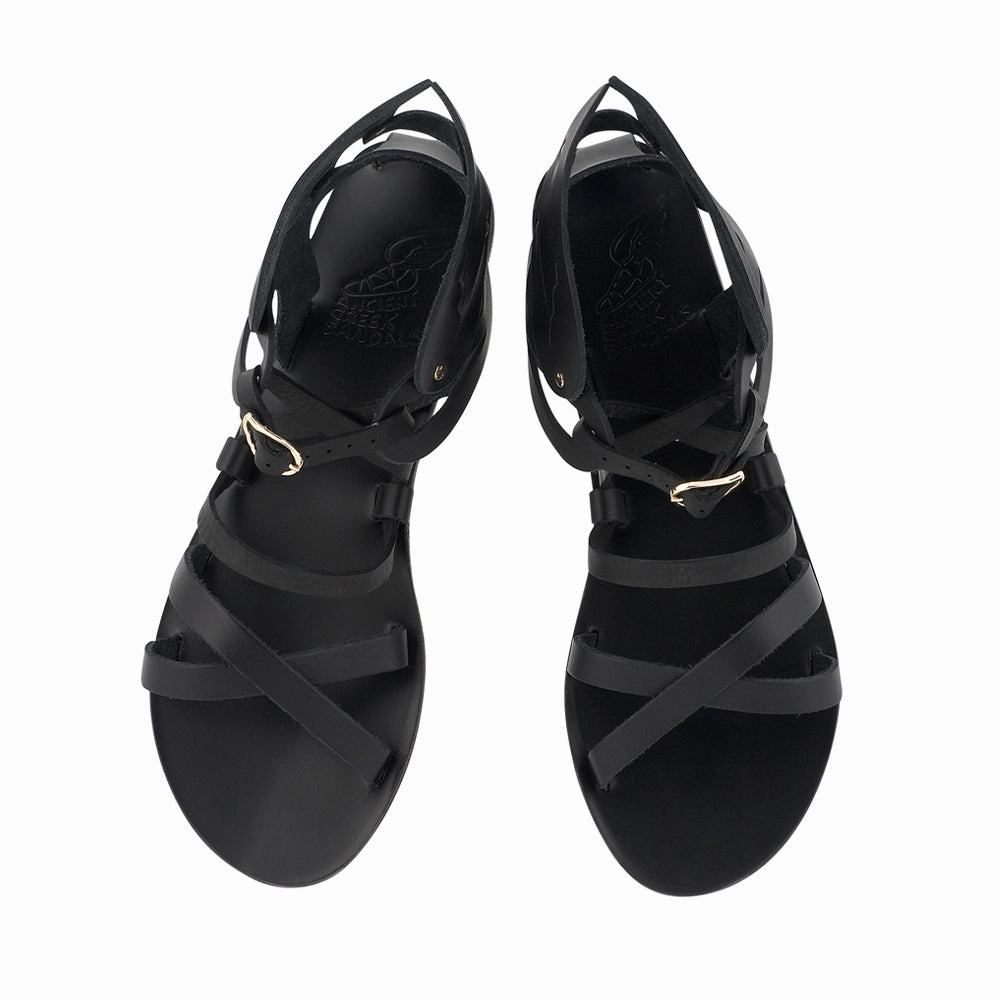 Sandals Ankle Strap Flat Nephele Black