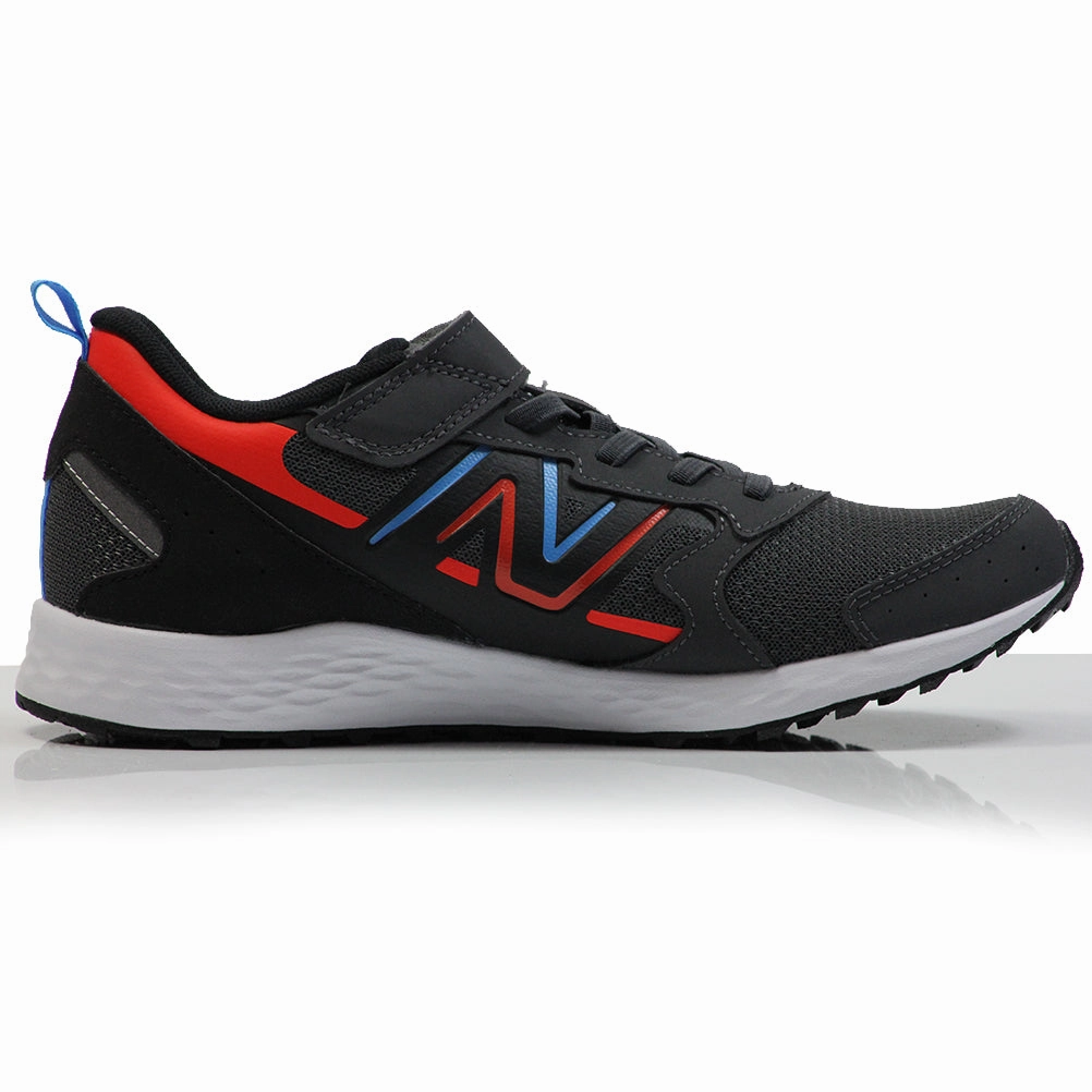 Cheapest On Running Shoes New Balance 650v1 Junior Running Shoe - Magnet/Blue/Red
