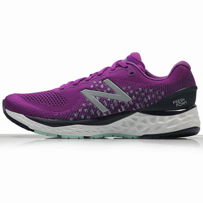 New Balance Fresh Foam 880v10 Women's Wide Fit Running Shoe - Plum/Natural Indigo Running Shoes Outlet