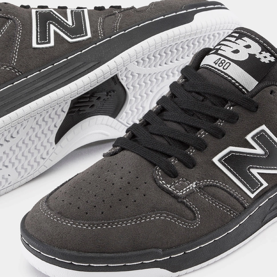 Nz Basketball Shoes New Balance Numeric 480 Black Cement Black Shoes