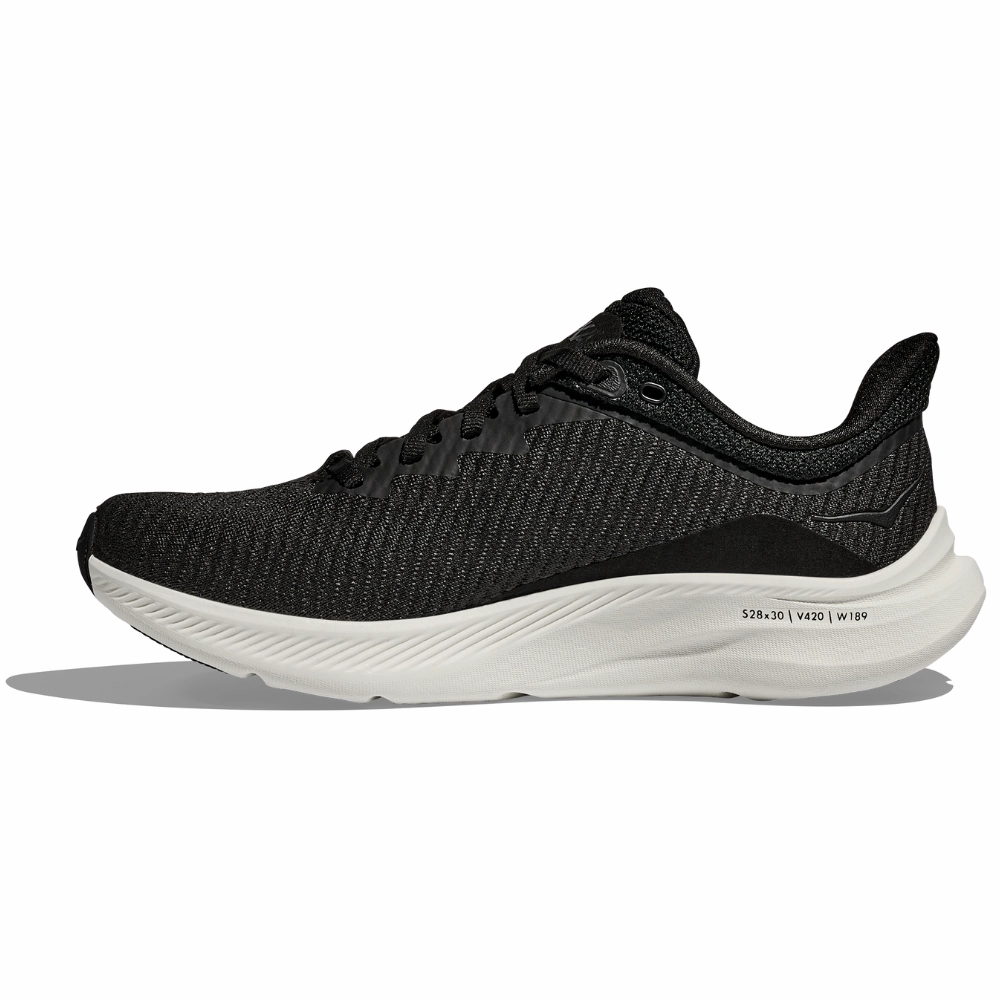 Hoka Solimar Black/White Running Sneaker (Women's) Cushiest