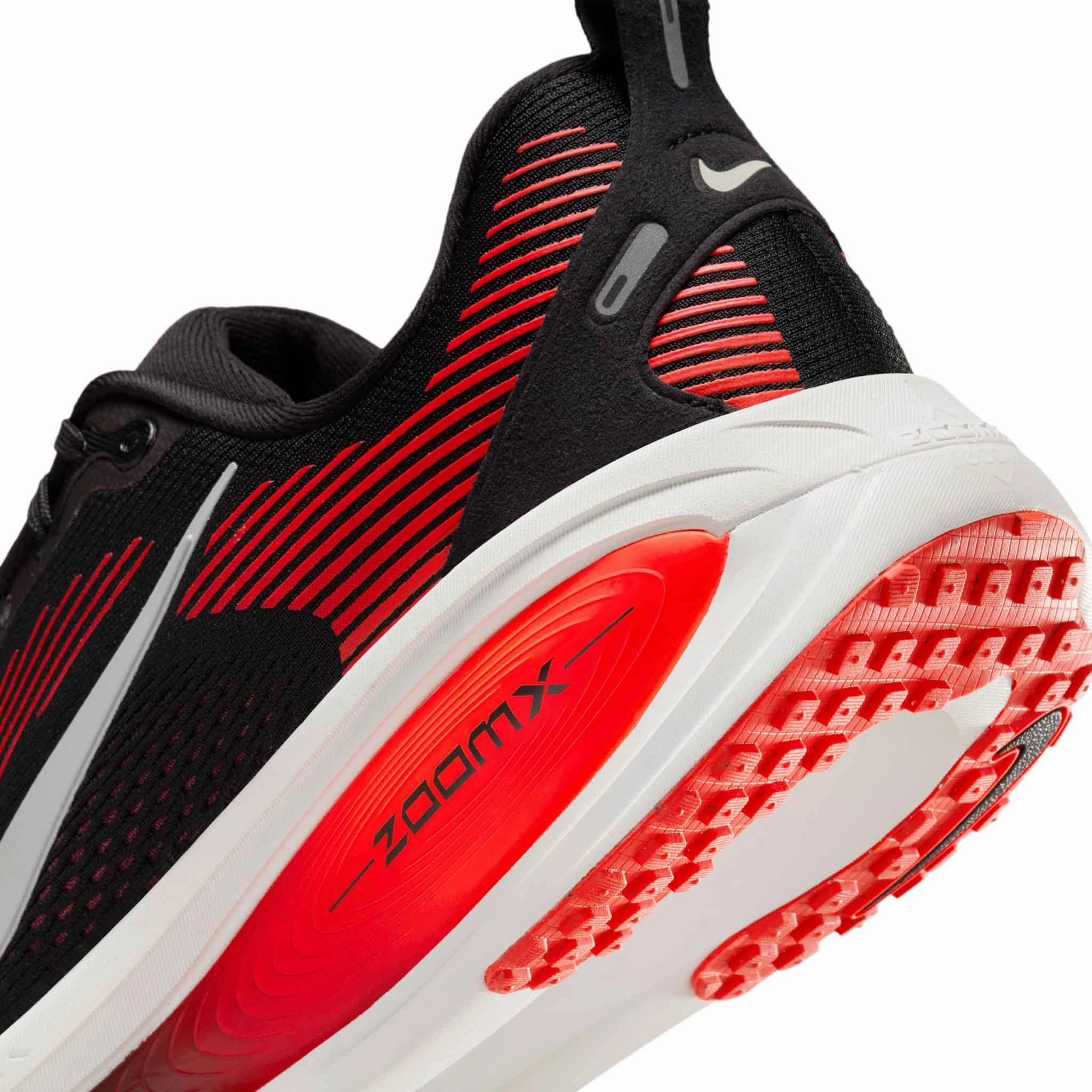 Nike | Men's Vomero 18 Road Running Shoes - Black/Summit White-Bright Crimson Cute Nike Shoes