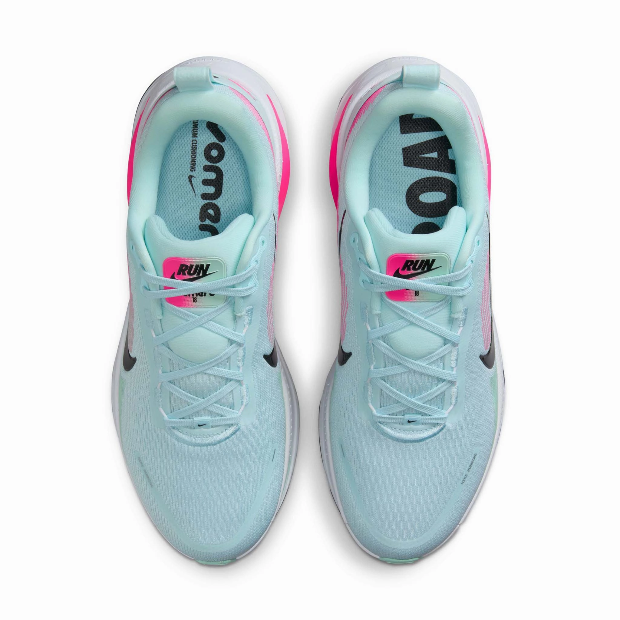 Nike | Men's Vomero 18 Road Running Shoes - Glacier Blue/Black-White-Hyper Pink Green Bay Packers Nike Shoes