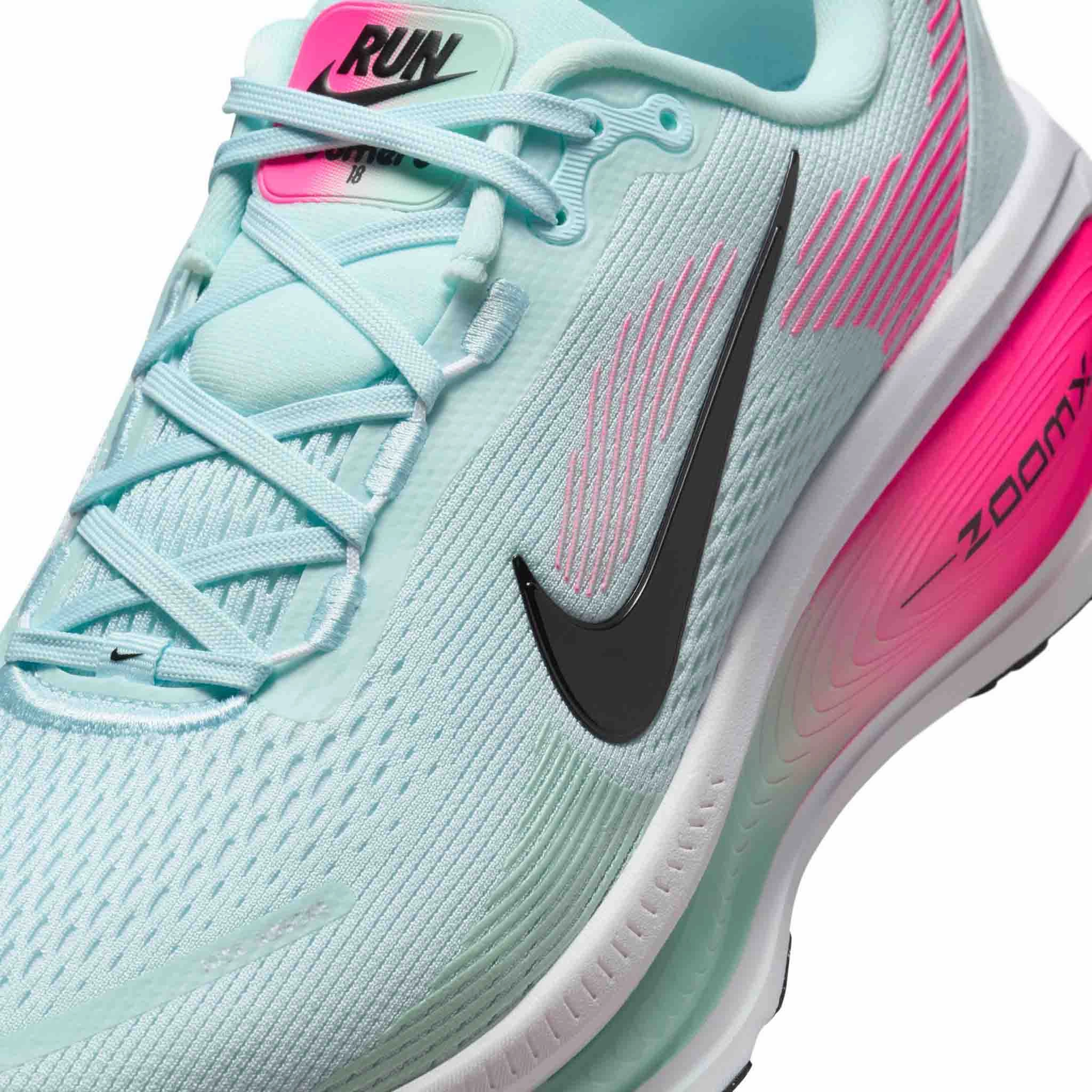 Nike | Men's Vomero 18 Road Running Shoes - Glacier Blue/Black-White-Hyper Pink Nike Shoes Airforce