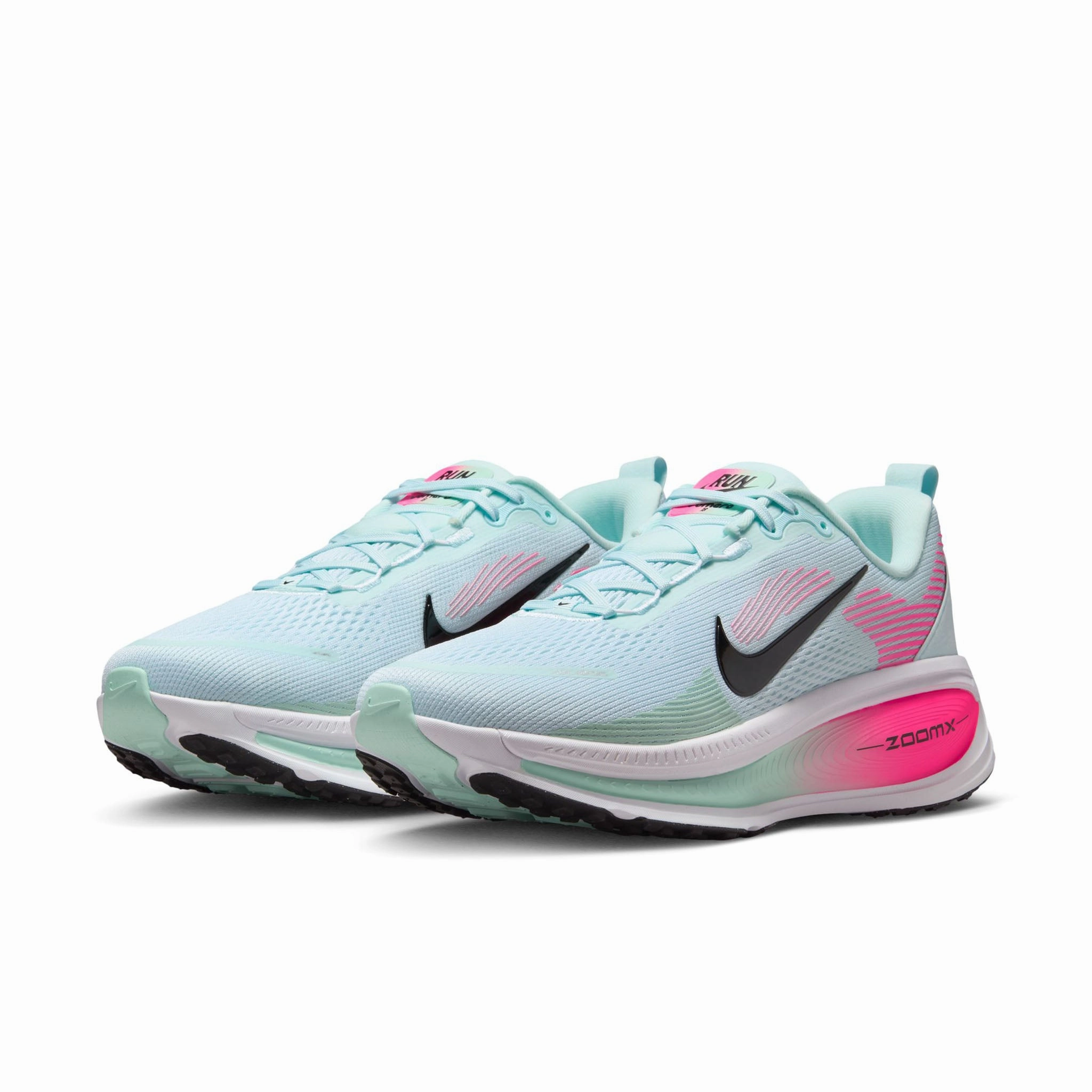 Design Your Own Shoes Nike Nike | Men's Vomero 18 Road Running Shoes - Glacier Blue/Black-White-Hyper Pink