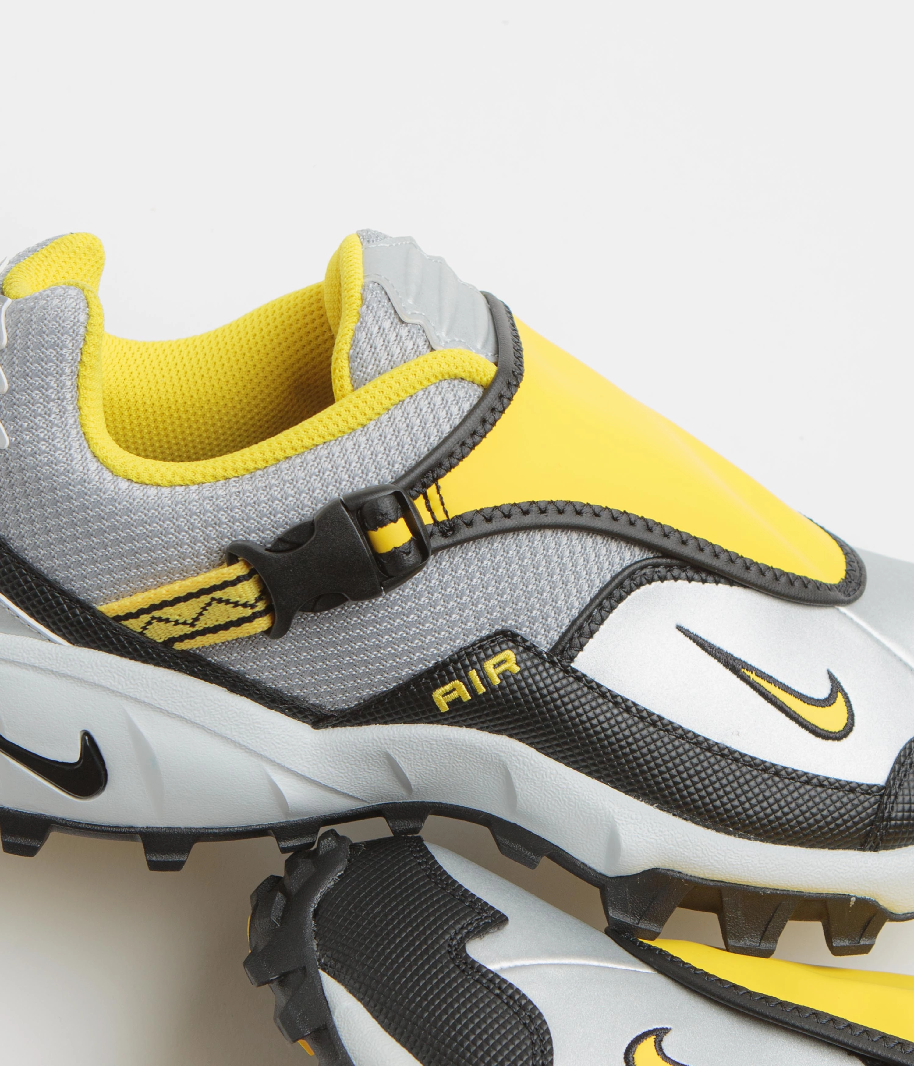 Soccer Nike Shoes Nike ACG Phassad Shoes - Black / Yellow Zest - Metallic Silver