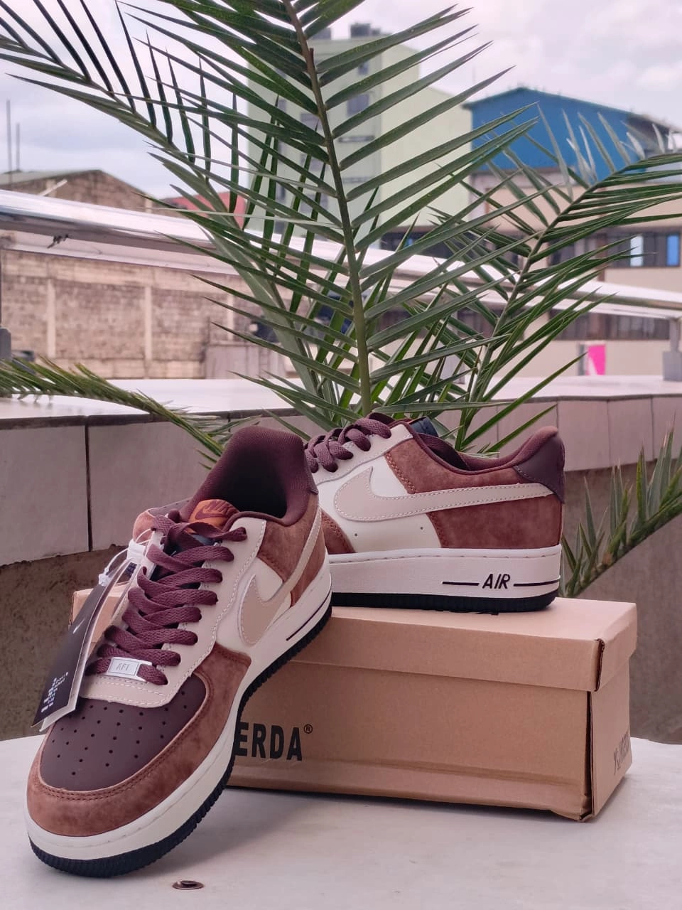 Ryka Sneakers Nike Air Force 1 Low  Brown Suede/Cream Edition