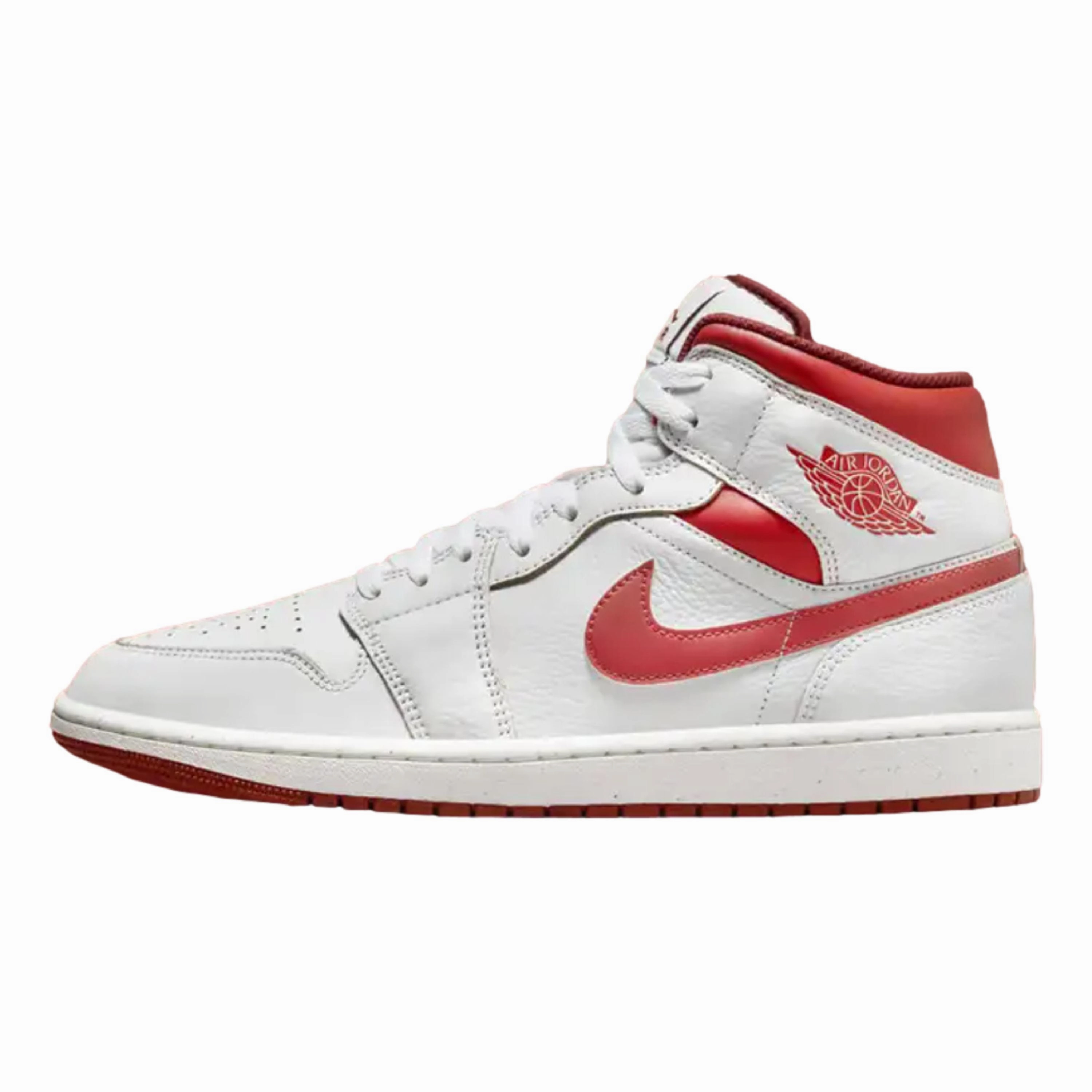 Nike Air Jordan 1 Mid SE White/Lobster-Dune Red-Sail  FJ3464-160 Grade-School Nike Air Zoom Victory Golf Shoes