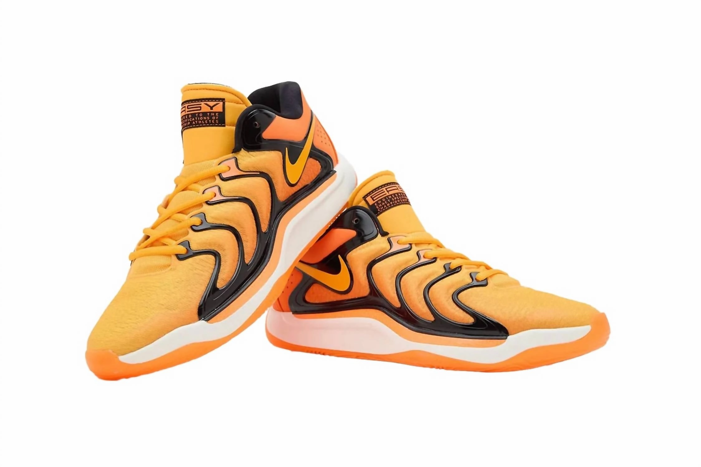 Nike Casual Tennis Shoes Men's Kd 17 Slim Reaper In Orange/black/white