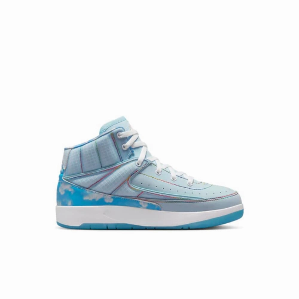 Grey Nike Shoes Nike Jordan 2 Retro Celestine Blue/White-Multi  DQ7693-419 Pre-School