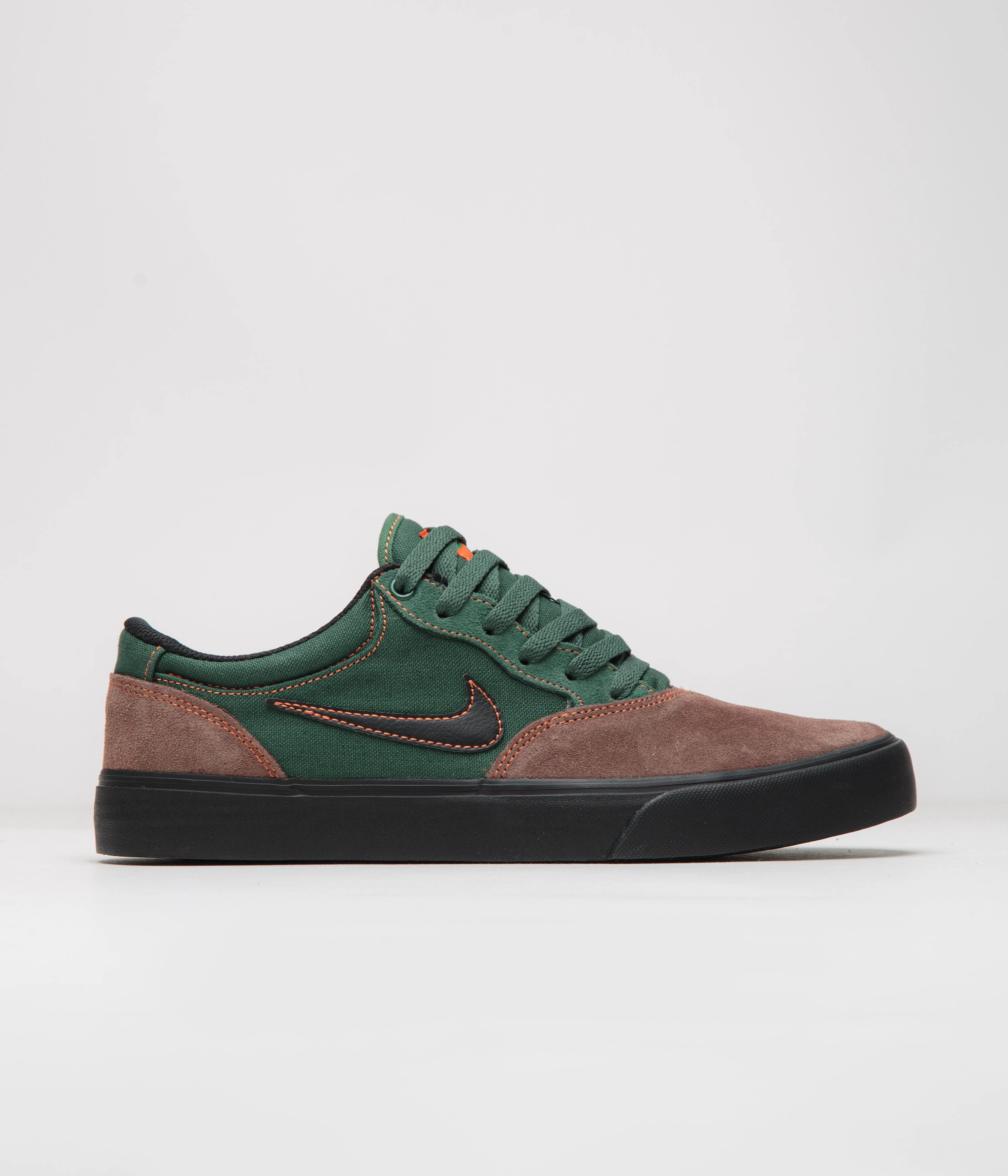 Nike SB Chron 2 Shoes - Light Chocolate / Black - Noble Green Nike Cortez Basic Shoe