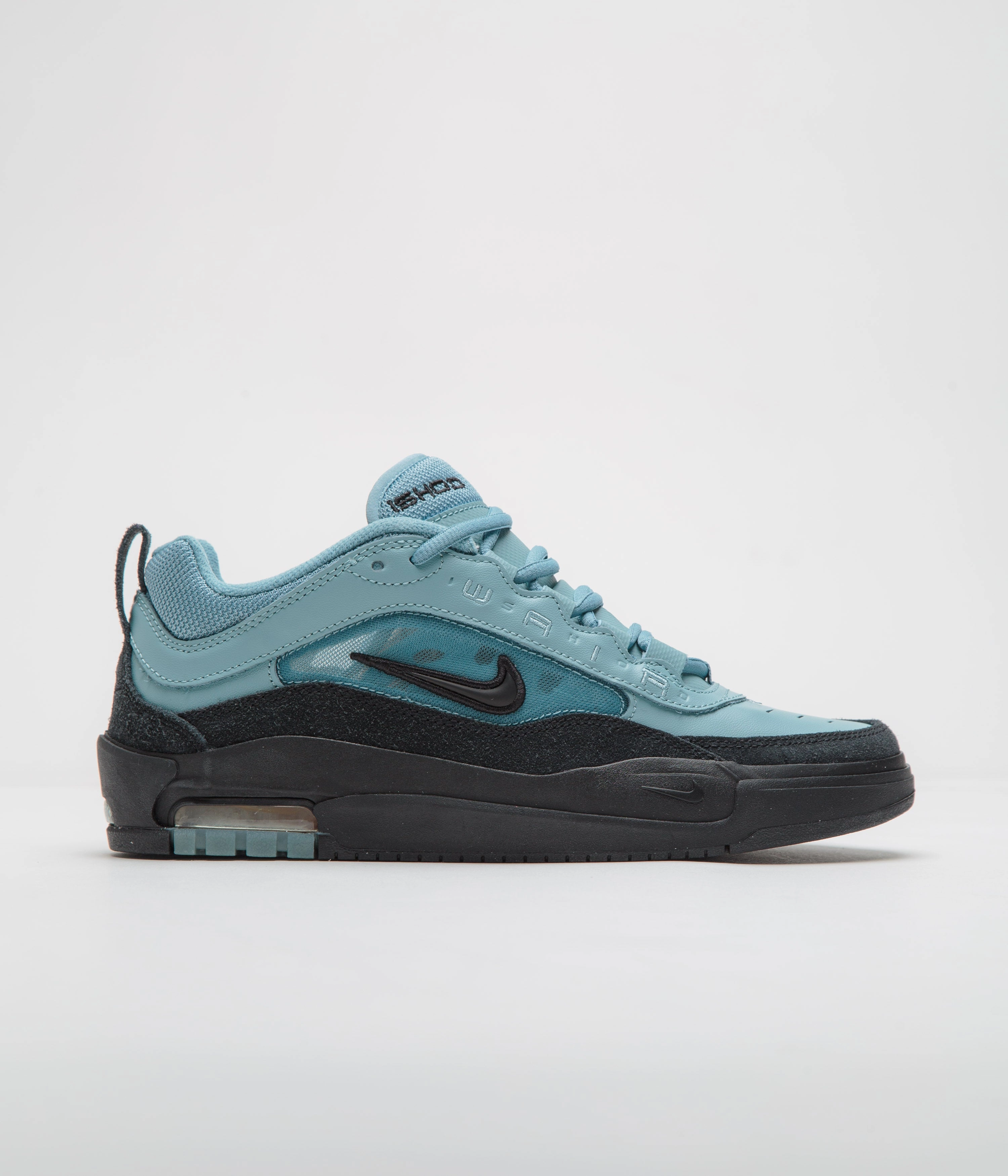Nike SB Air Max Ishod Shoes - Denim Turquoise / Black - Denim Turquoise - Black Nike Gold Tennis Shoes