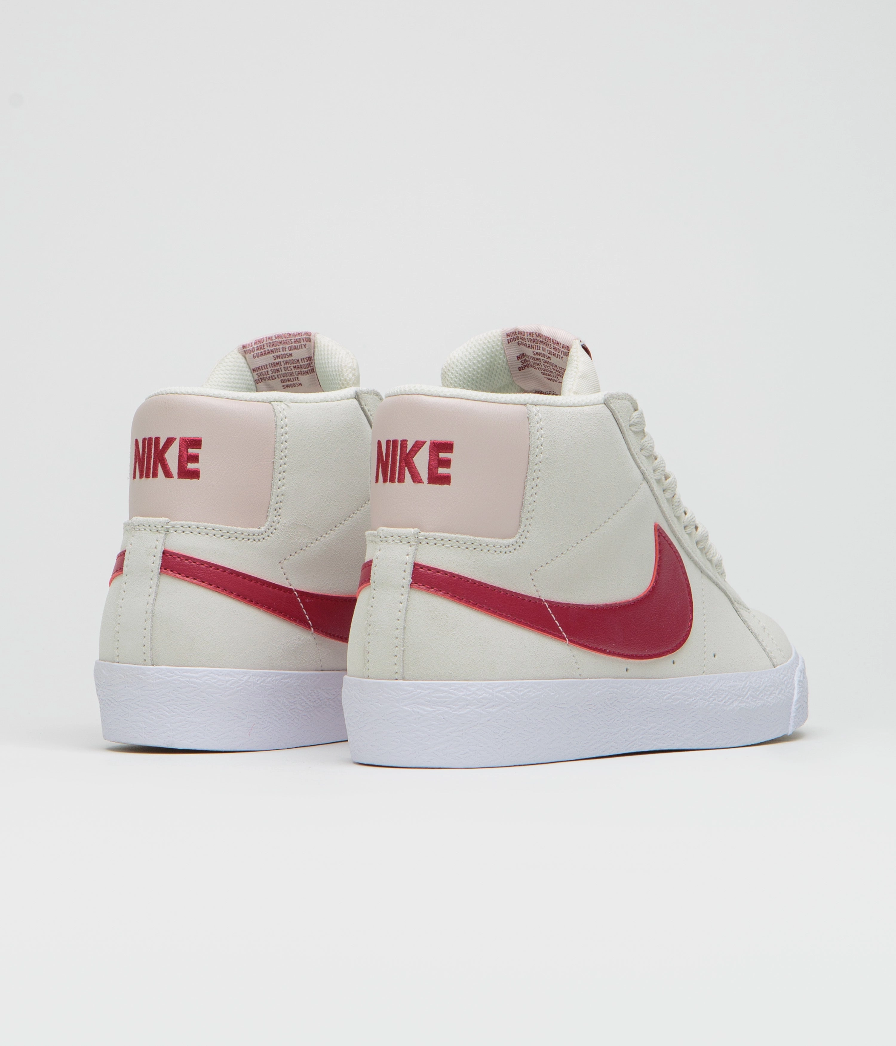 Nike Vintage Shoes Nike SB Blazer Mid Shoes - Pale Ivory / Noble Red - Silt Red - White