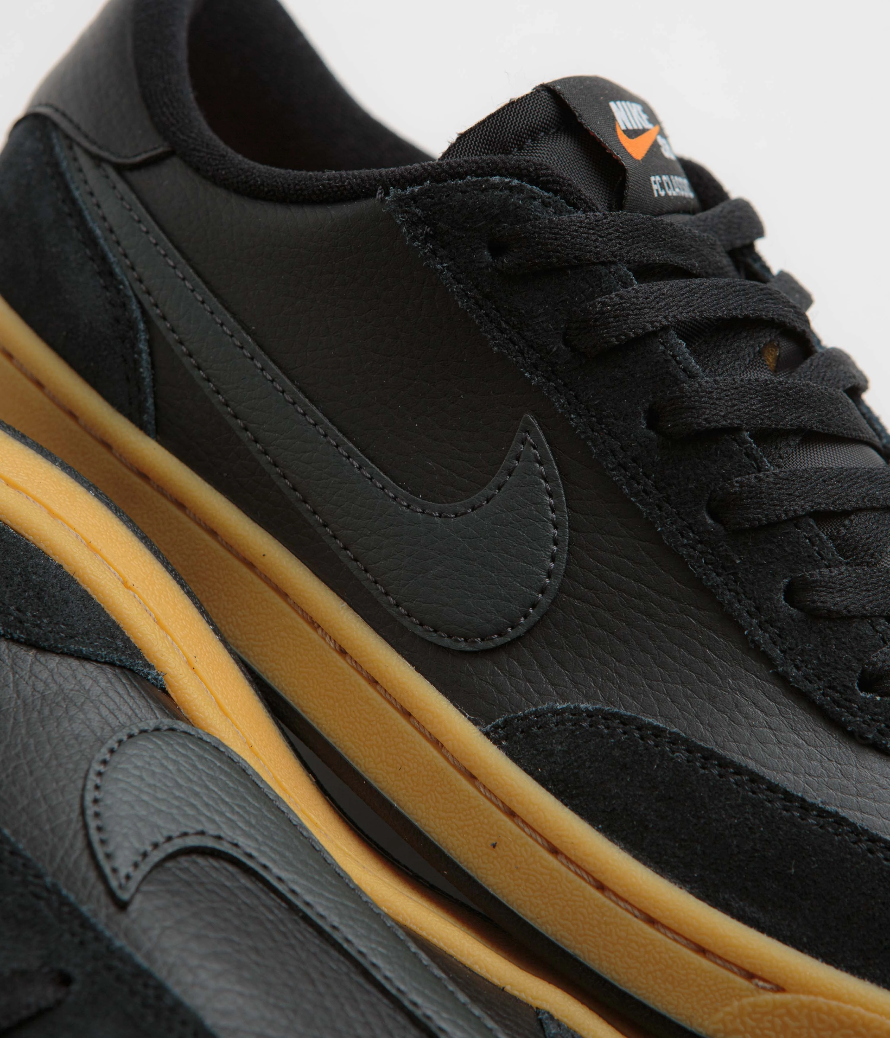 Nike SB FC Classic Shoes - Black / Anthracite - Black - Vivid Orange Nike Tennis Shoes Academy