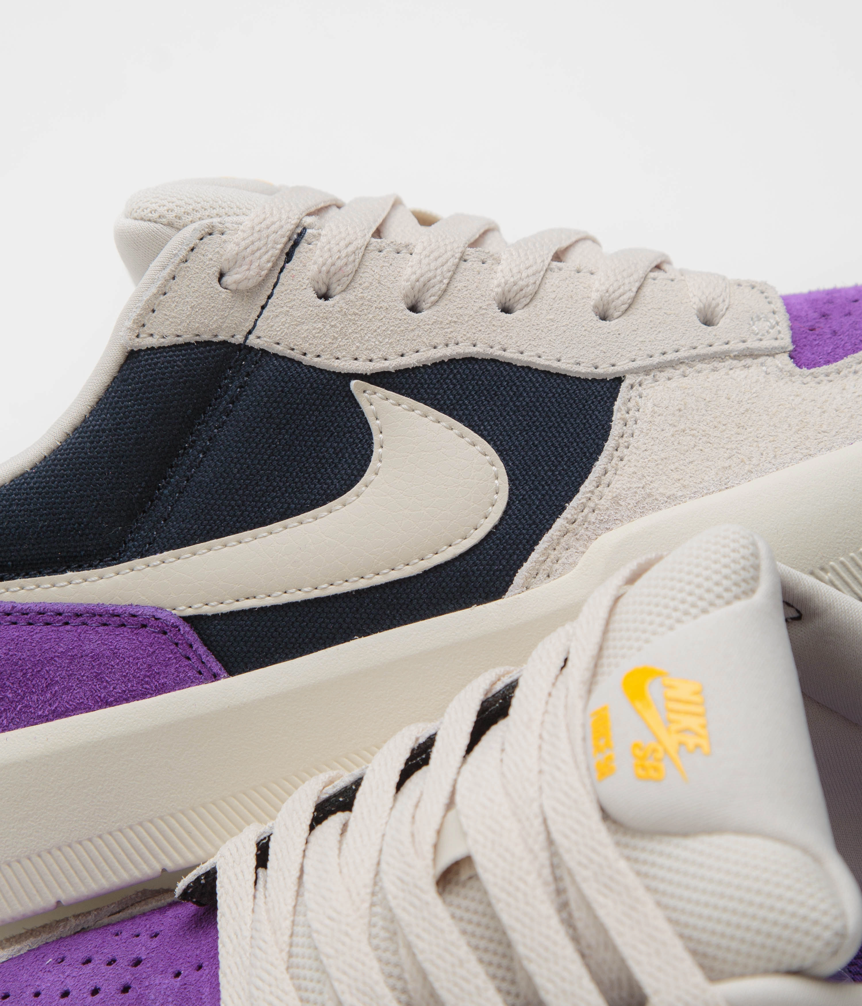 Nike Floral Shoes Nike SB Force 58 Shoes - Obsidian / Light Orewood Brown - Wild Grape