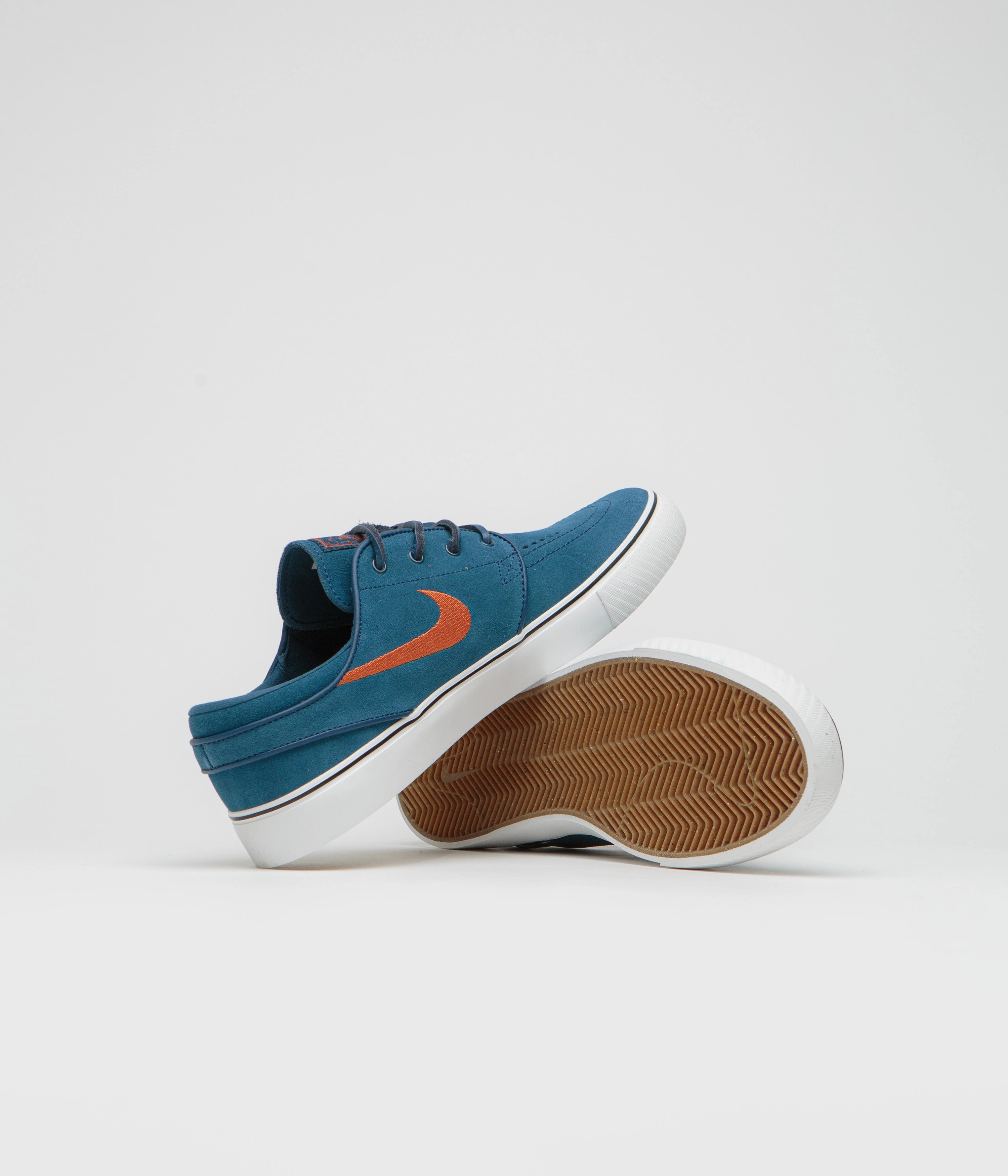 Nike SB Janoski OG  Shoes - Blue Force / Campfire Orange - Blue Force Toddler Nike Shoes Clearance